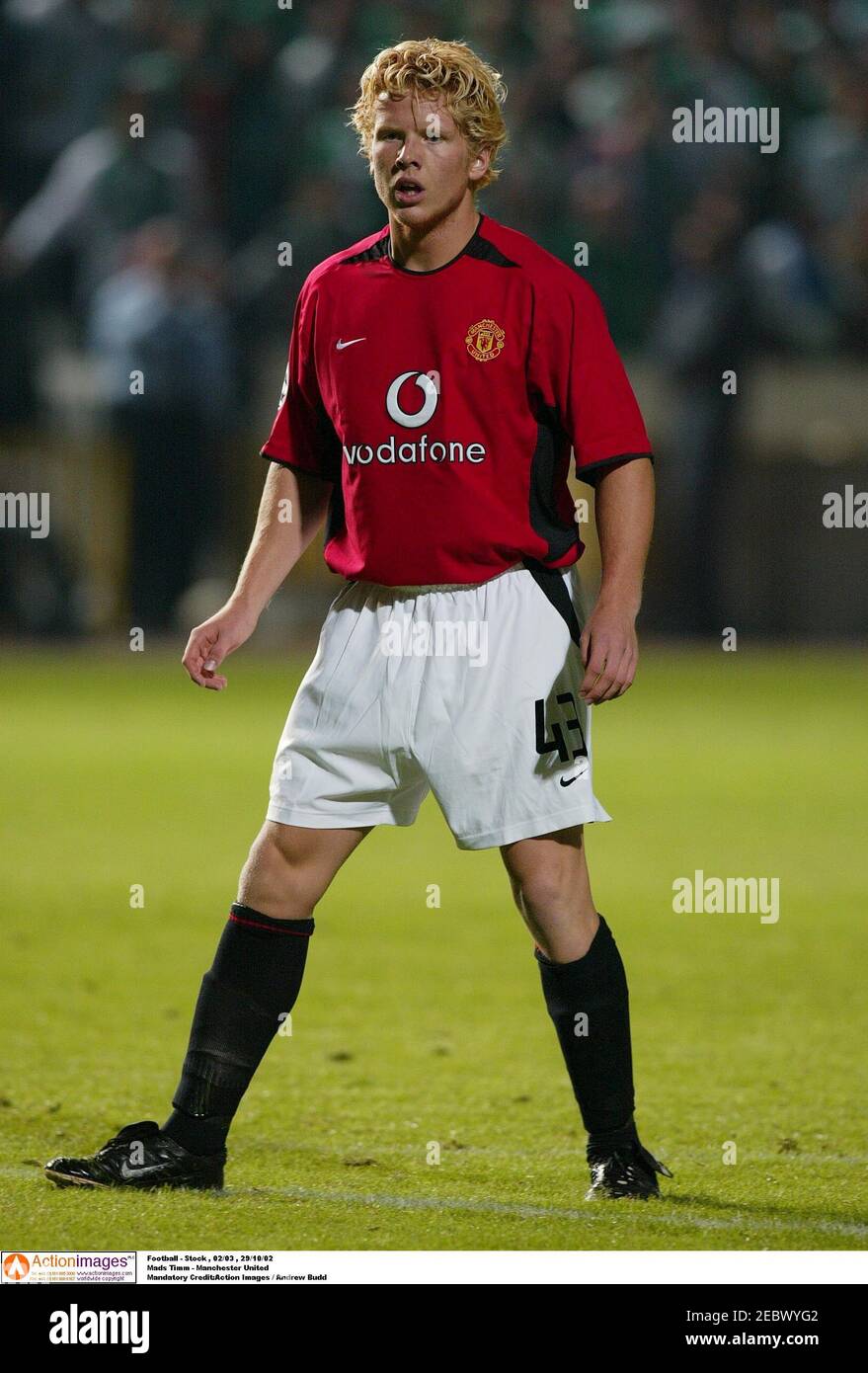 Football - , 02/03 , 29/10/02 Timm - Manchester United Mandatory Credit:Action Images / Andrew Budd Stock Photo - Alamy