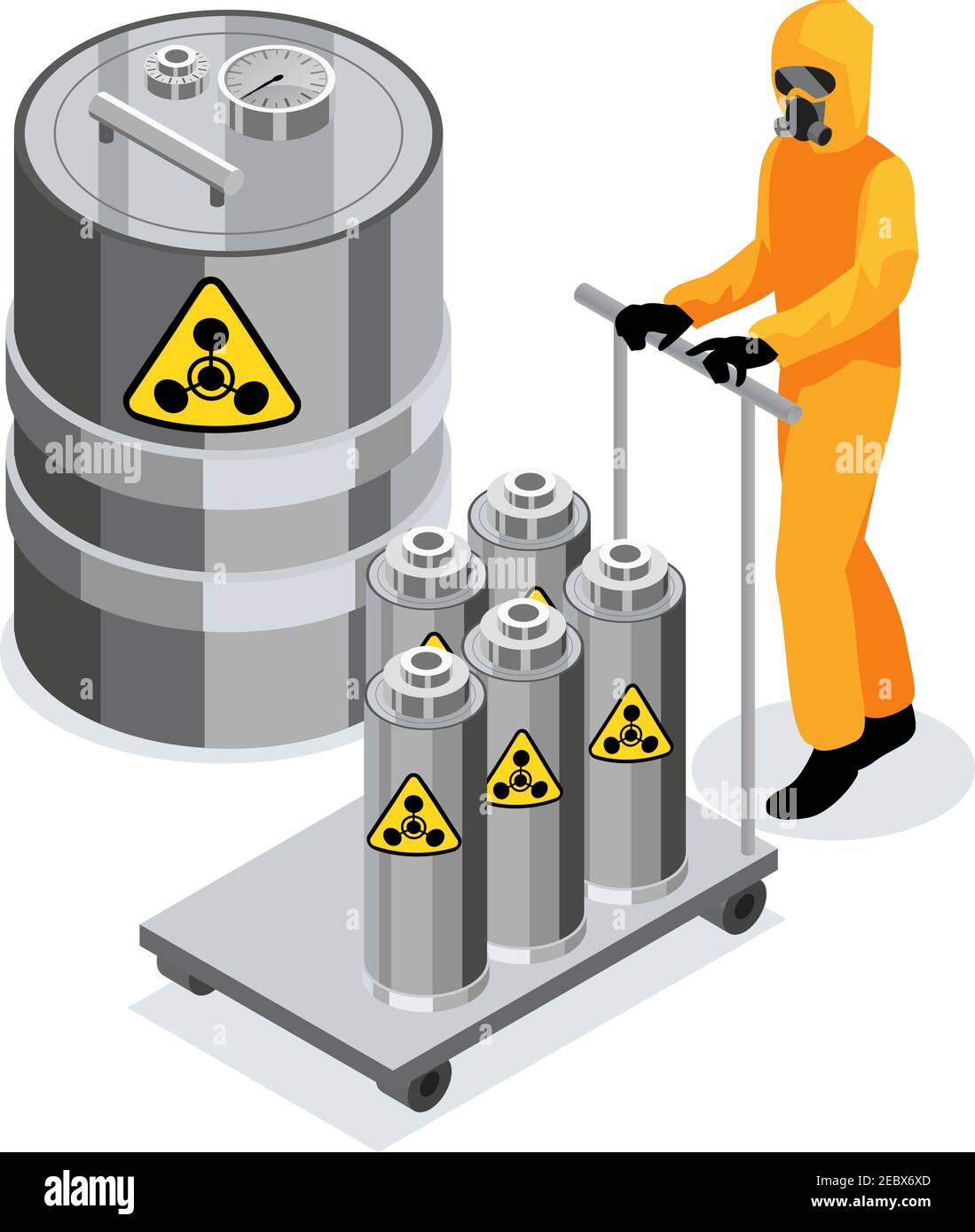 Nuclear fuel flask Stock Vector Images Alamy