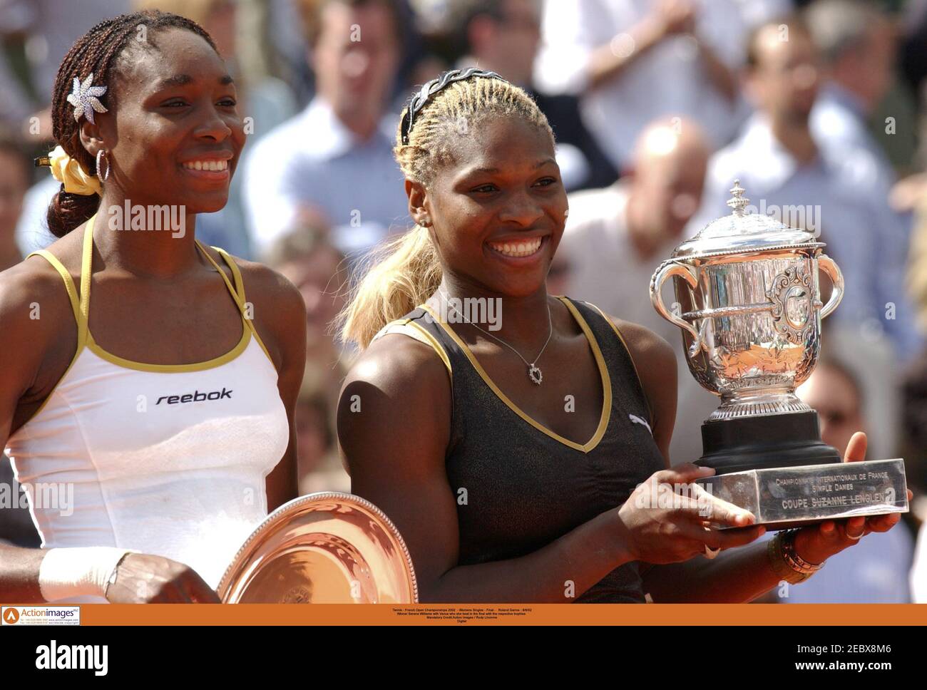 Tennis - French Open Championships 2002 - Women's Singles - Final - Roland  Garros - 8/6/02 Winner Serena Williams