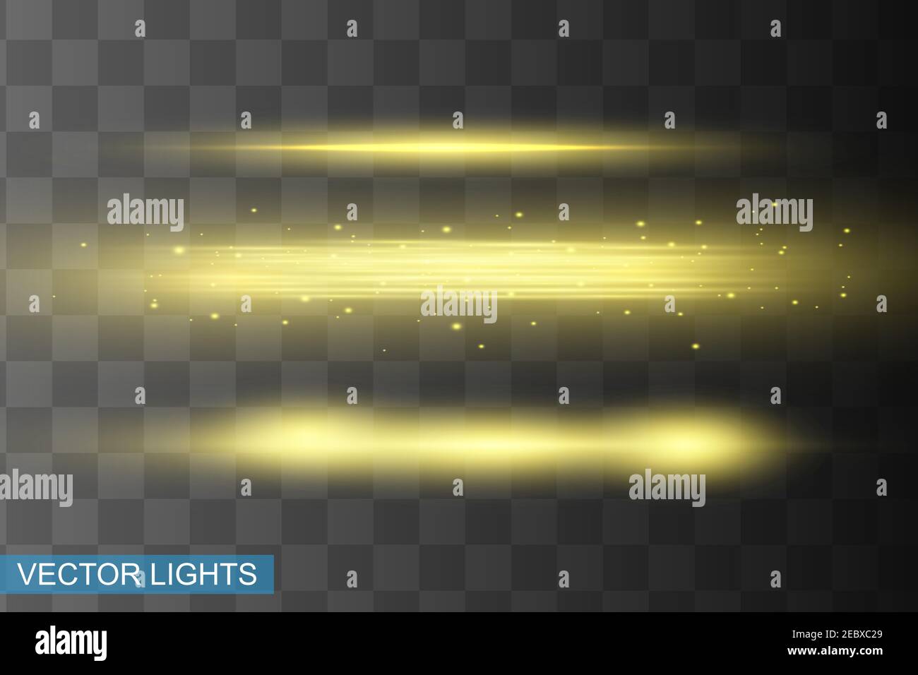 Abstract yellow laser beam. Transparent isolated on black background.  Vector illustration.the lighting effect.floodlight directional Stock Vector  Image & Art - Alamy