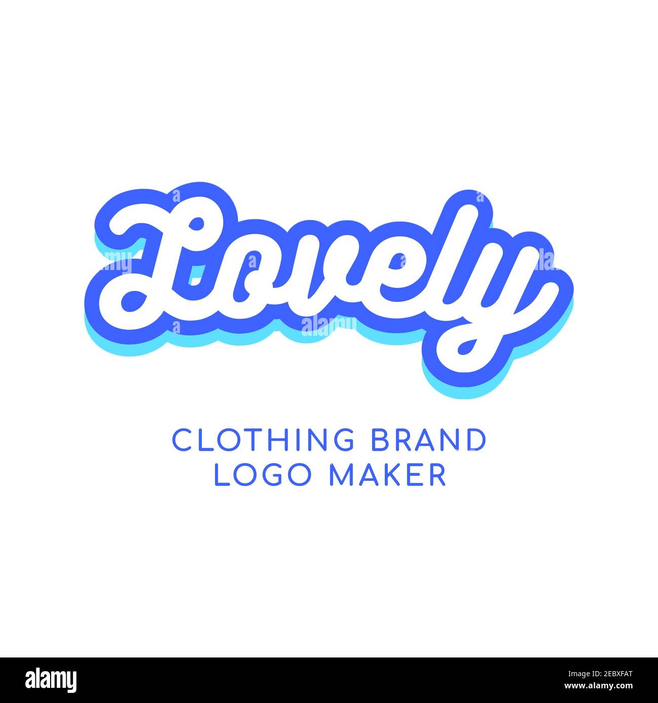 clothing rand logo inspired by another place 2 Stock Photo - Alamy