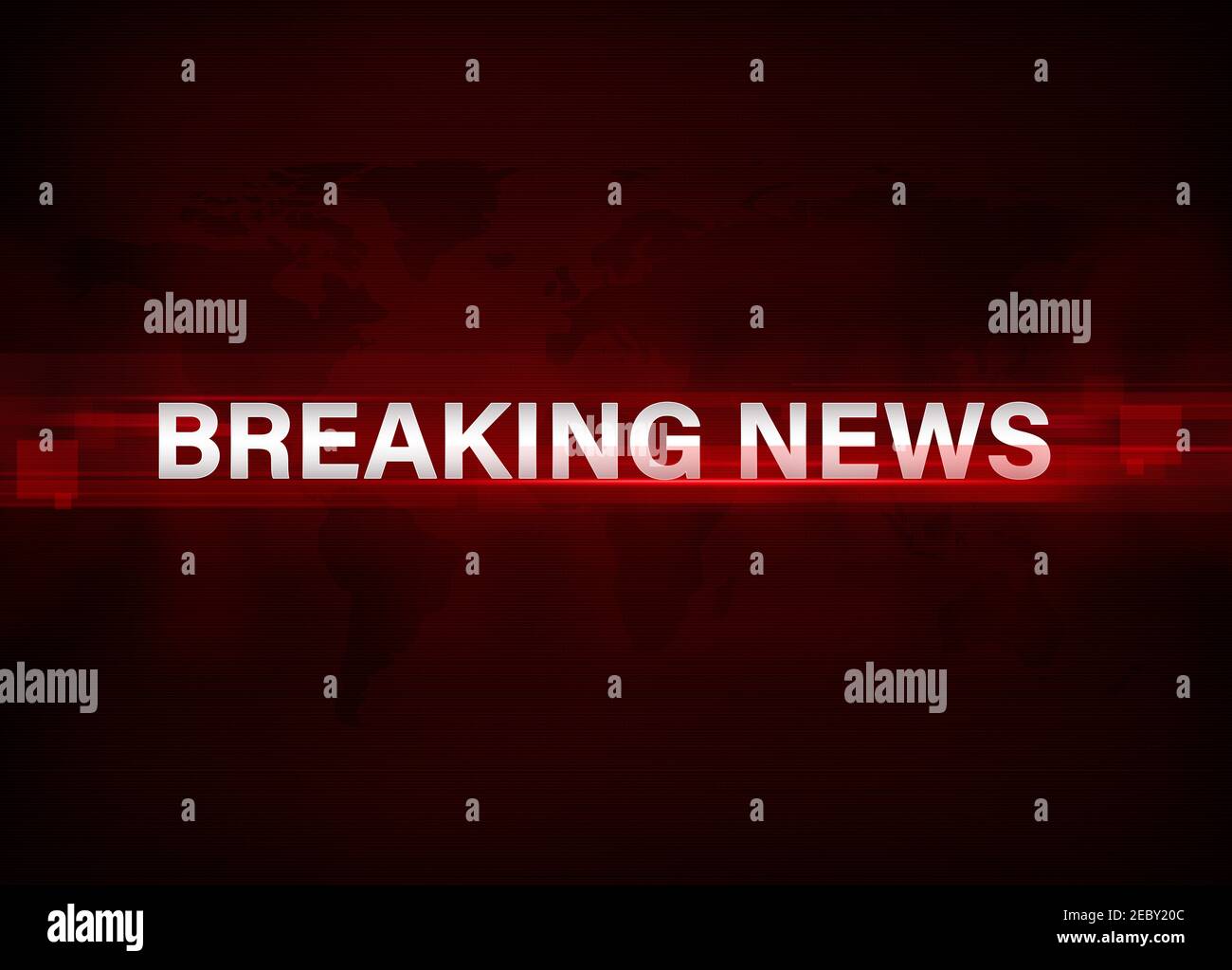 Red Glowing Shapes Abstract News Media background. Breaking news red