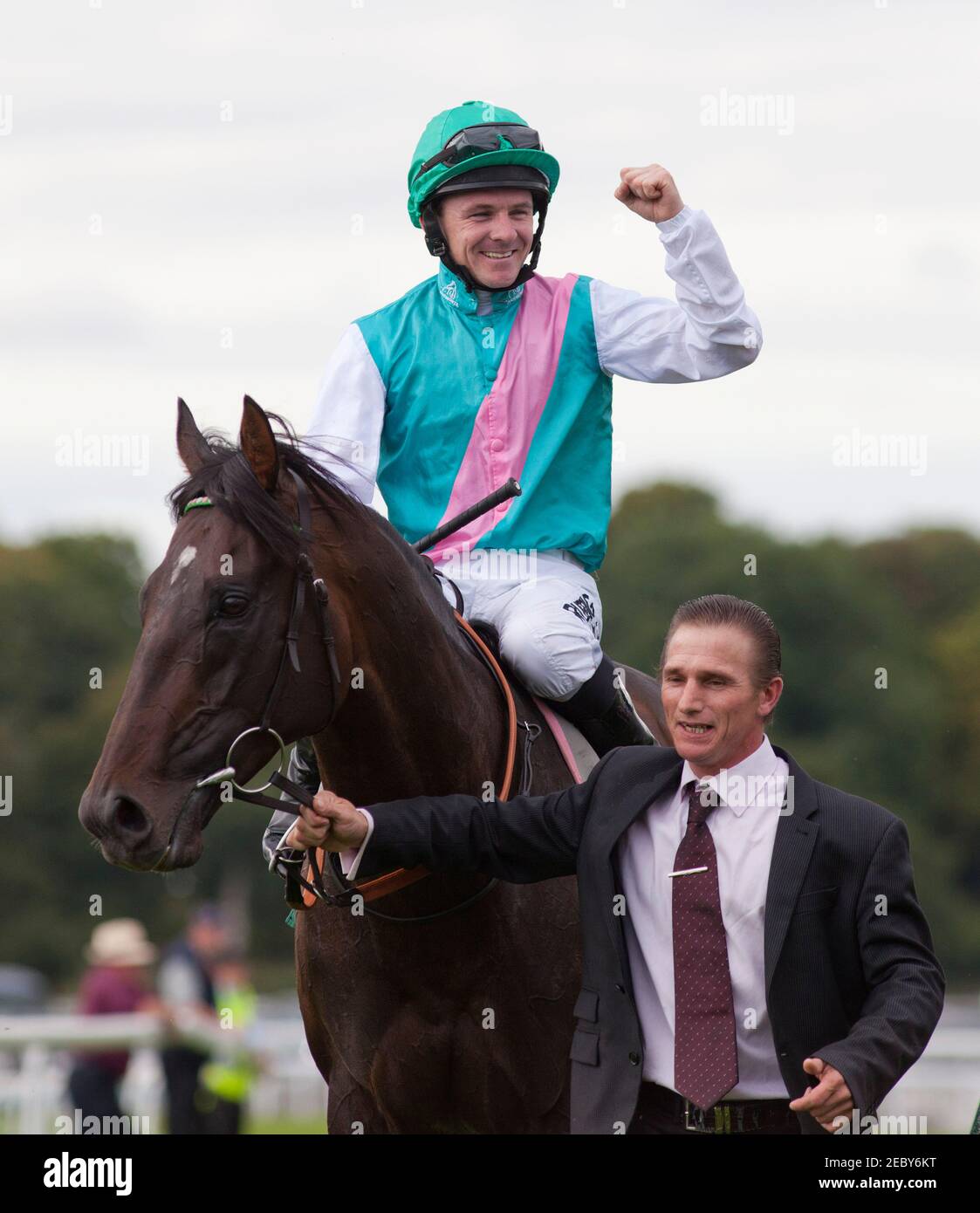 Horse Racing - York Ebor Meeting  - York Racecourse - 17/8/11  Twice Over ridden by Ian Mongan after winning the 15.40, The Juddmonte International Stakes  Mandatory Credit: Action Images / Julian Herbert  Livepic Stock Photo