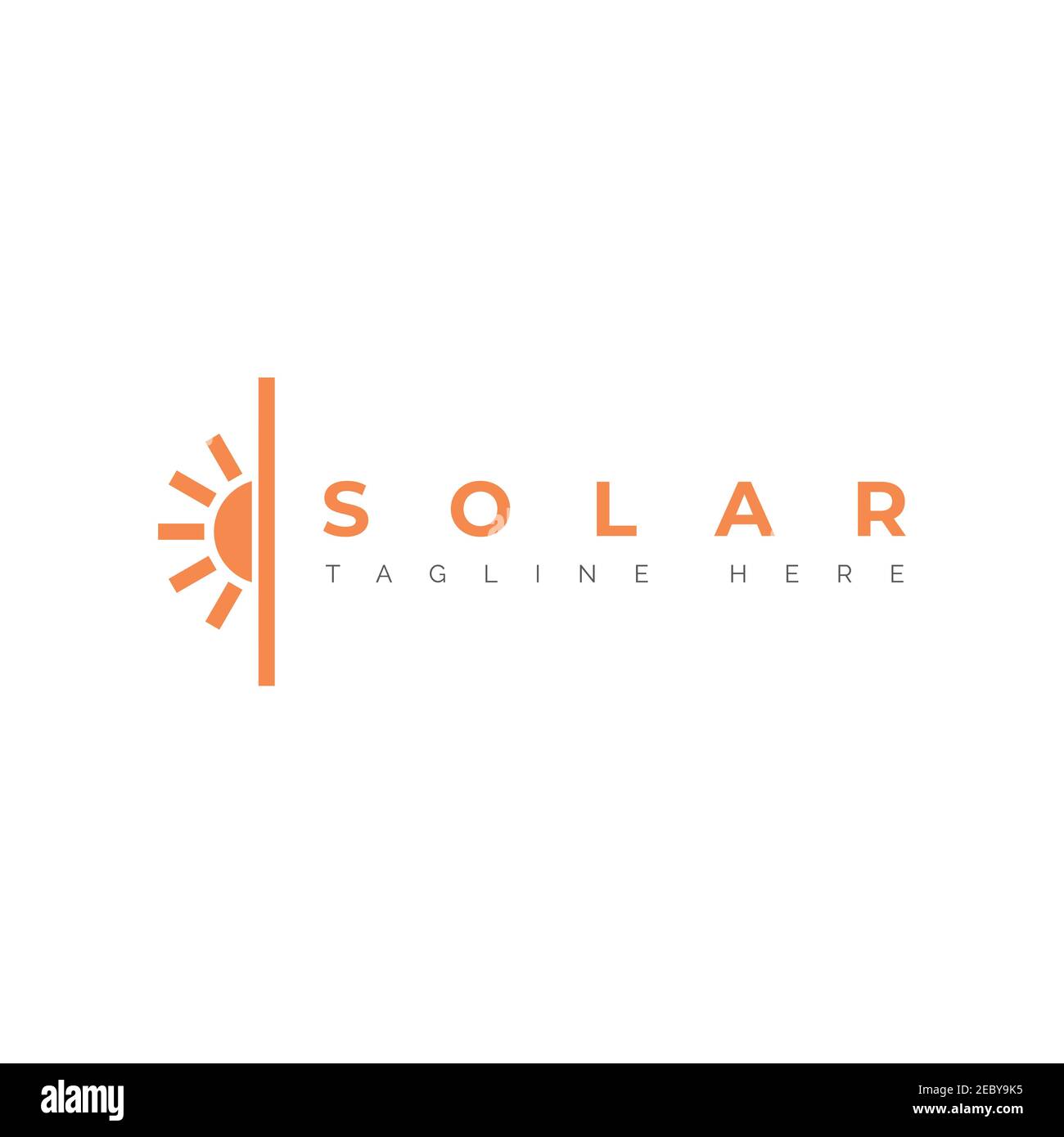 Sun logo design symbol illustration vector template Stock Vector