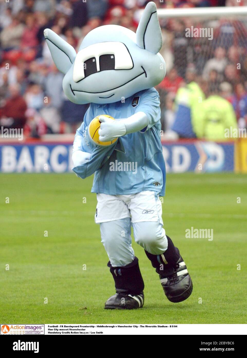 Manchester city mascot moonchester hi-res stock photography and images ...