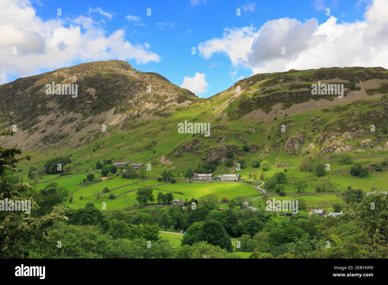 Sheffield Pike and Glenridding Dodd above Glenridding, Lake District, Cumbria Stock Photo