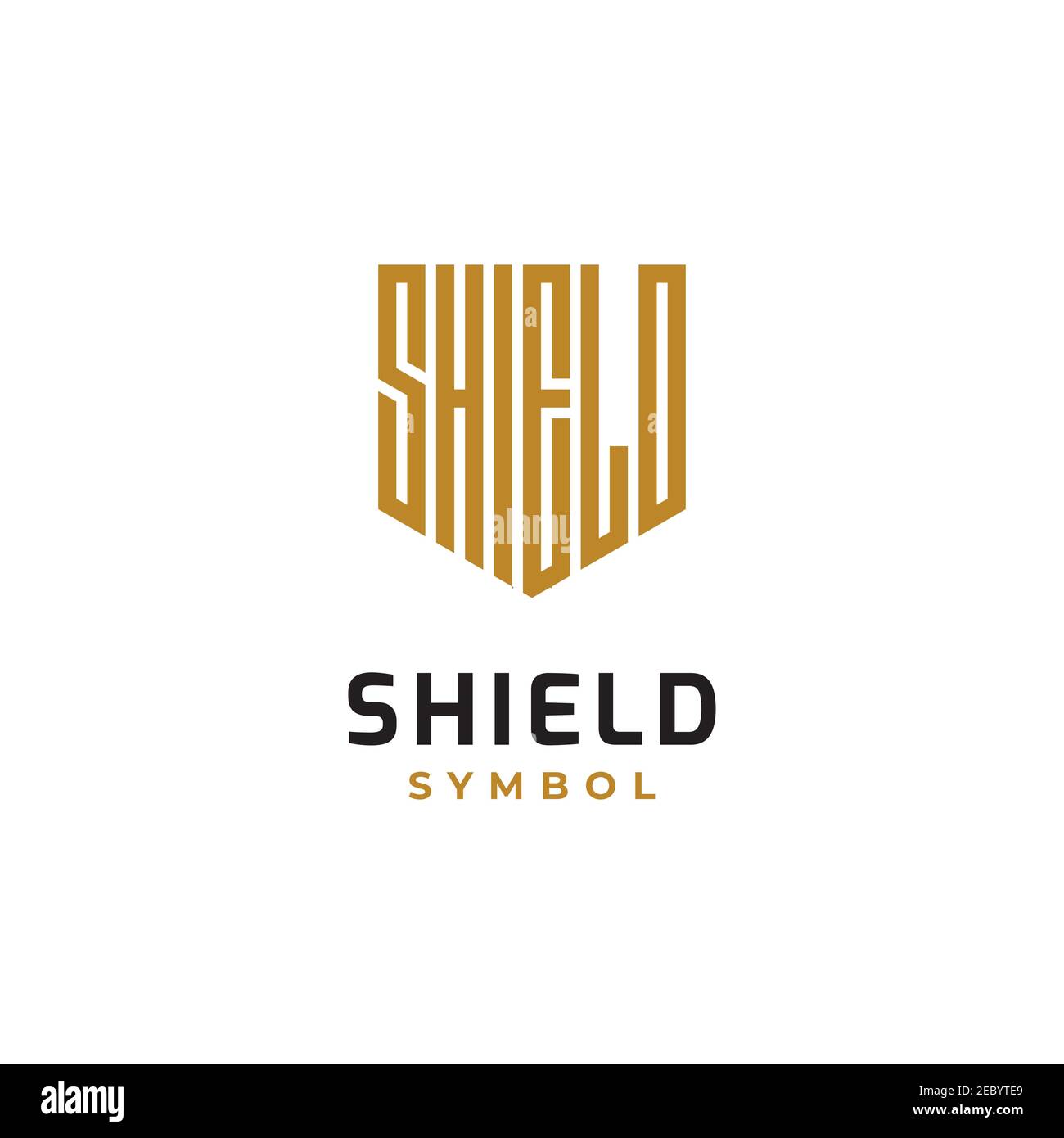 letter Shield guard logo design inspiration vector template Stock Vector