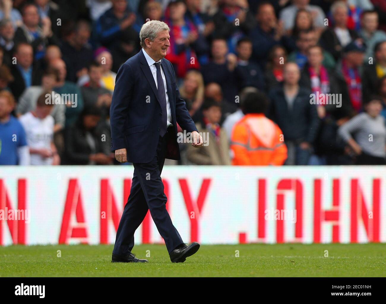 Soccer Football - Premier League - Crystal Palace vs West Bromwich Albion - Selhurst Park, London, Britain - May 13, 2018   Crystal Palace manager Roy Hodgson after the match   REUTERS/Hannah McKay    EDITORIAL USE ONLY. No use with unauthorized audio, video, data, fixture lists, club/league logos or 'live' services. Online in-match use limited to 75 images, no video emulation. No use in betting, games or single club/league/player publications.  Please contact your account representative for further details. Stock Photo