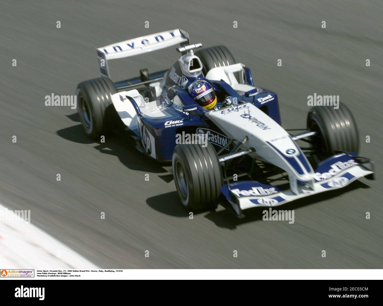 Motor Sport Formula One F1 03 Italian Grand Prix Monza Italy Qualifying 13 9 03 Juan Pablo Montoya Bmw Williams Mandatory Credit Action Images John Marsh Stock Photo Alamy Motor Sport Formula One F1 03 Italian Grand Prix Monza Italy Qualifying 13 9 03 Juan Pablo Montoya Bmw Williams Mandatory Credit Action Images John Marsh Stock Photo Alamy