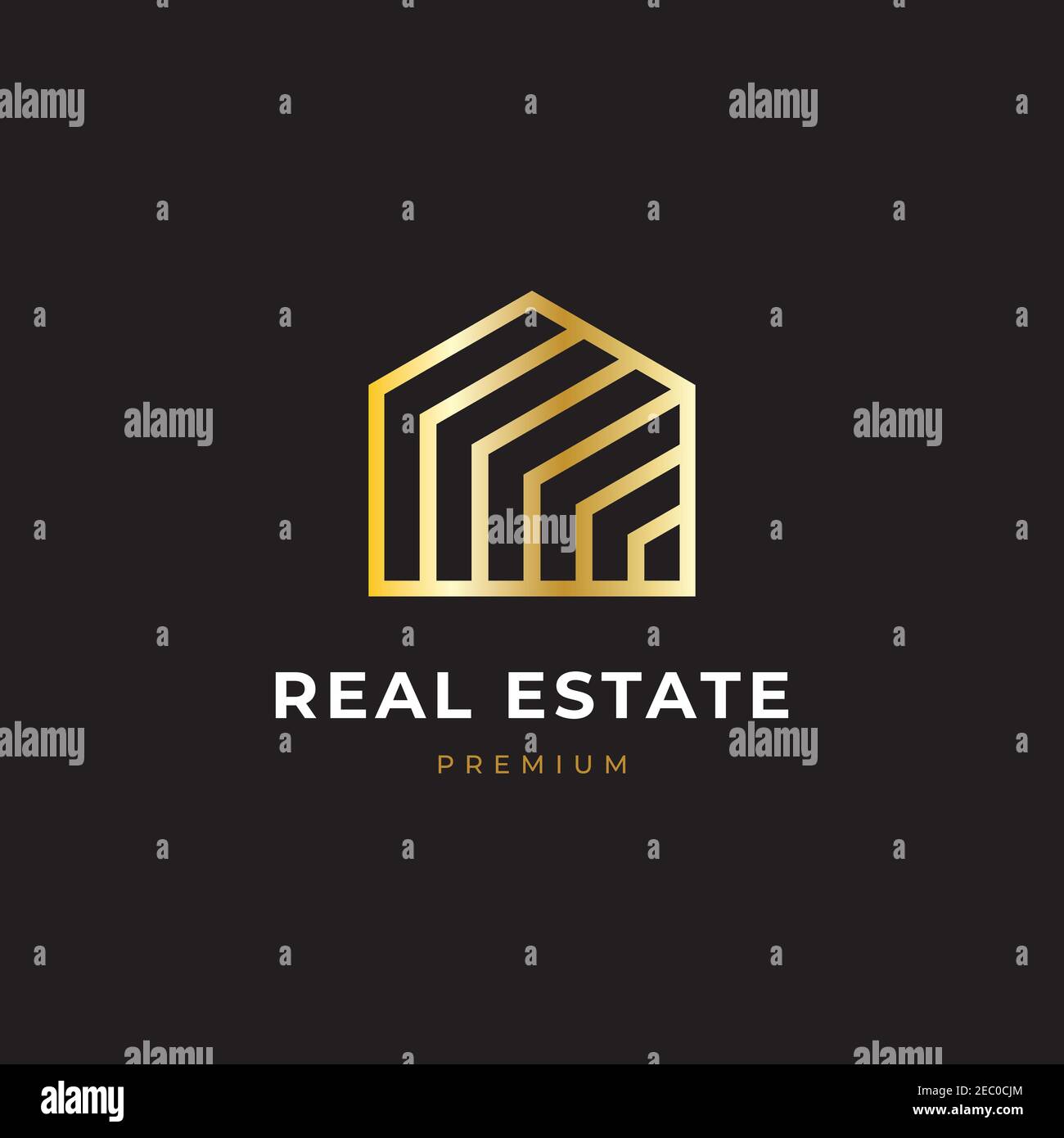 Creative house logo design symbol for business company Stock Vector