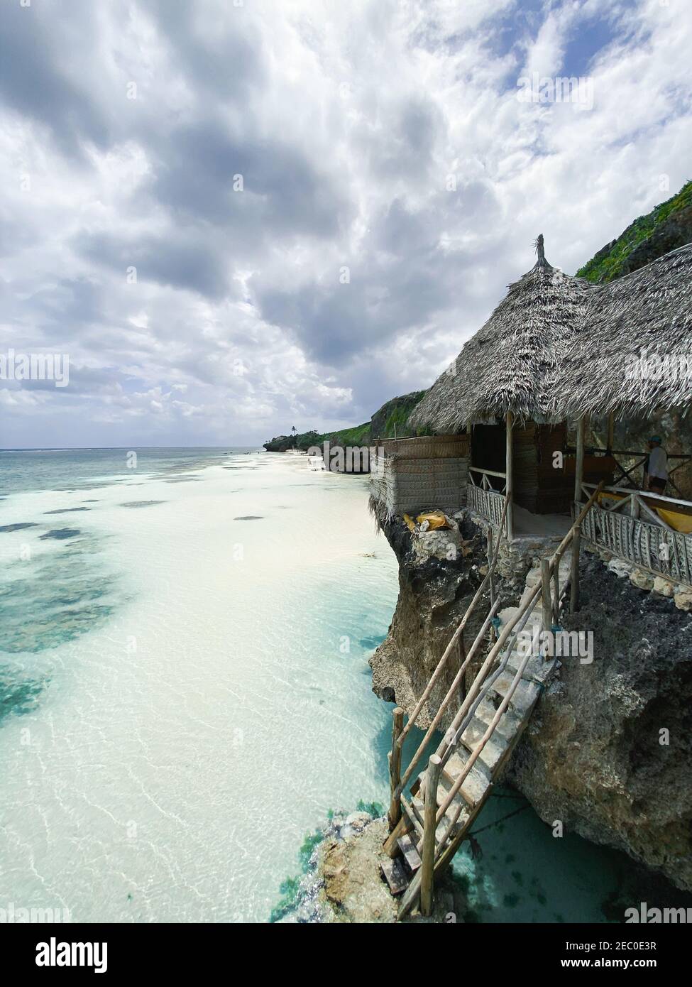 Beautiful view of the ocean and the authentic observation deck in ...