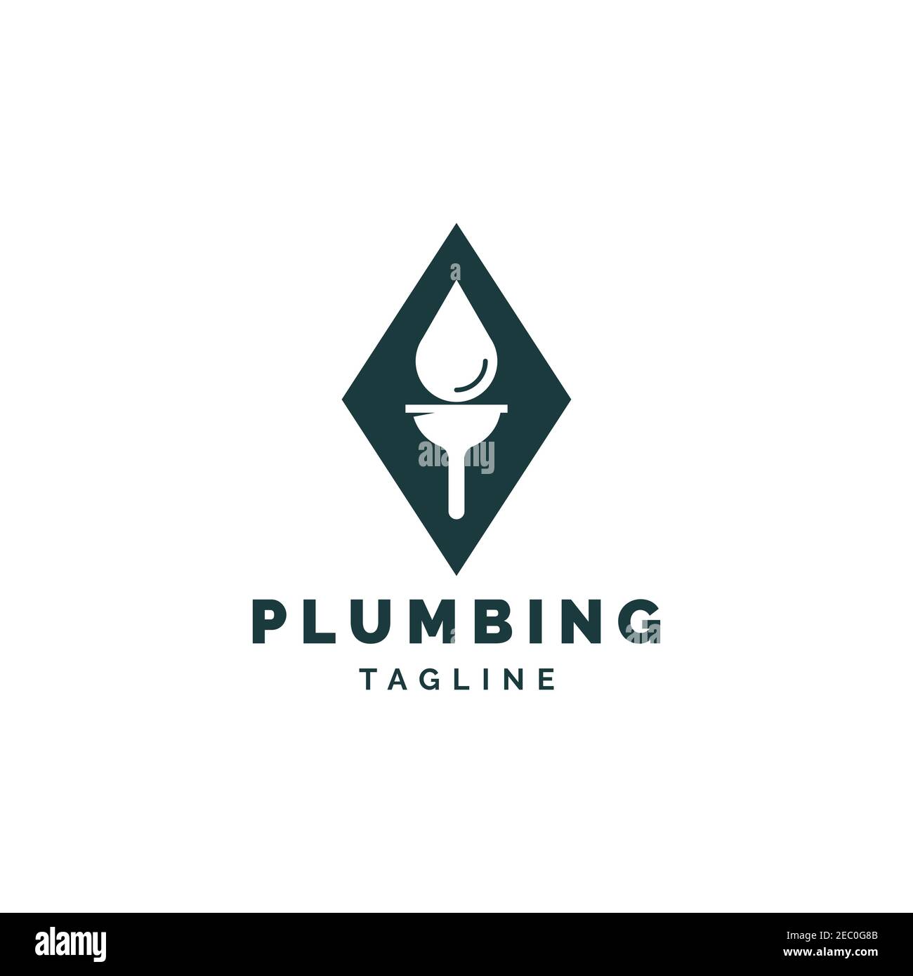 Plumbing logo design inspiration vector template Stock Vector