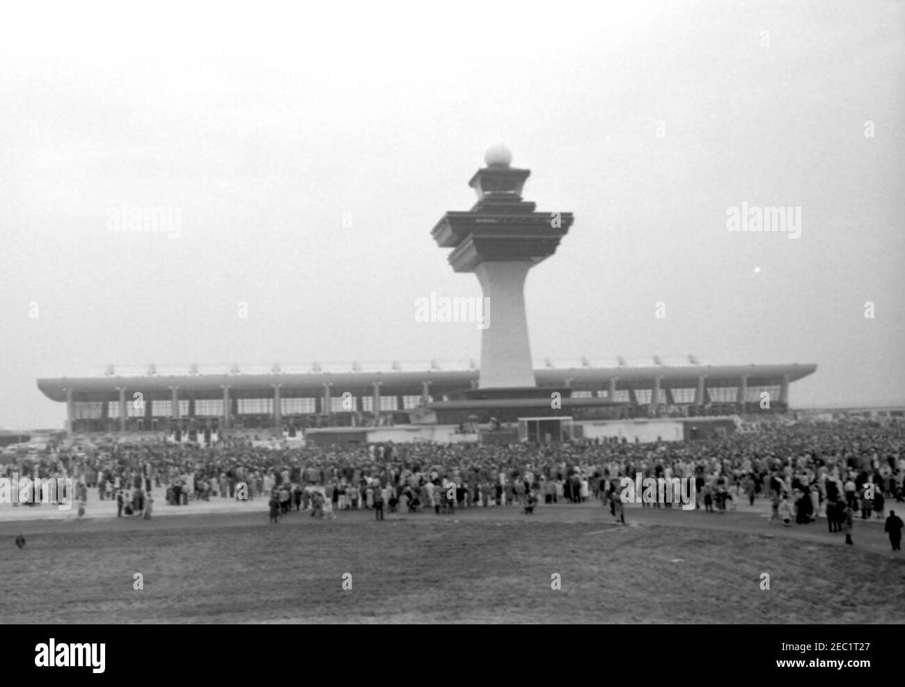 Dedication ceremonies, Dulles International Airport, 1112AM. Visitors