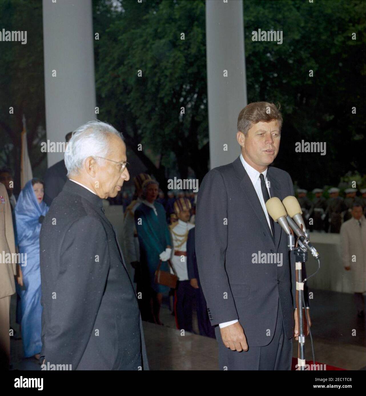 Arrival ceremony for Dr. Sarvepalli Radhakrishnan, President of India ...