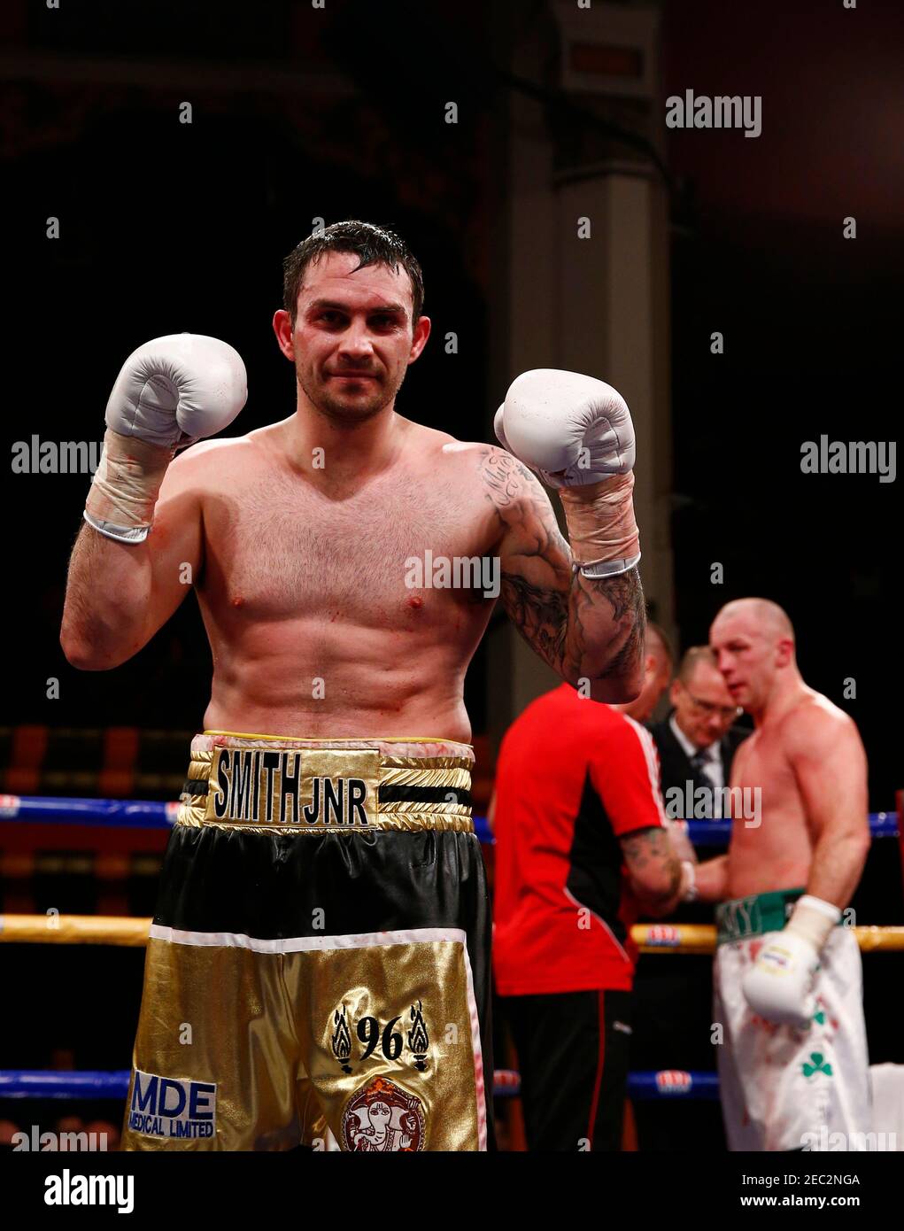 Boxing - Paul Smith v Tommy Tolan - Liverpool Olympia - 9/11/12 Paul Smith  celebrates winning the fight Mandatory Credit: Action Images / Jason  Cairnduff Livepic Stock Photo - Alamy