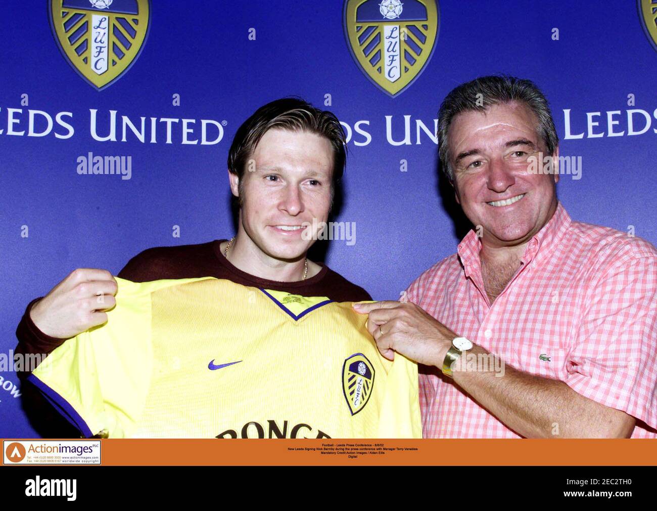 Football Leeds United Press Conference 8/8/02 New Leeds Signing