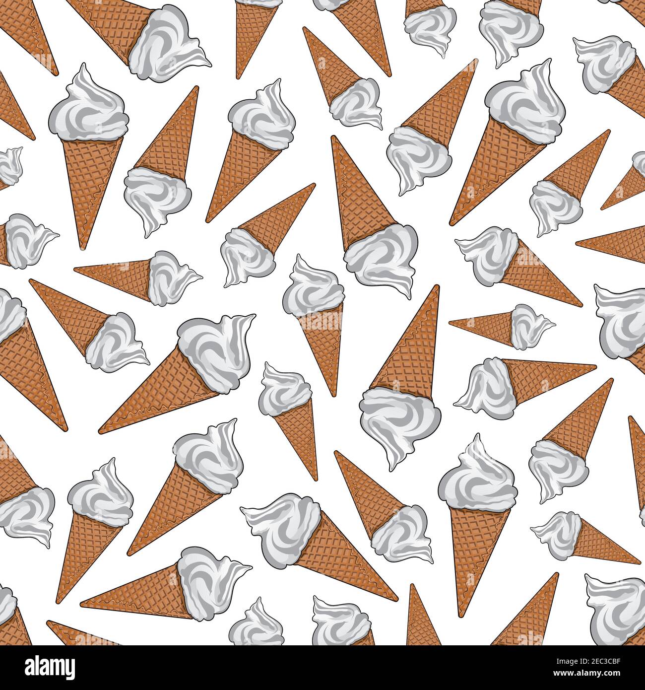 Takeaway vanilla ice cream background. For fast food dessert or cafe ...