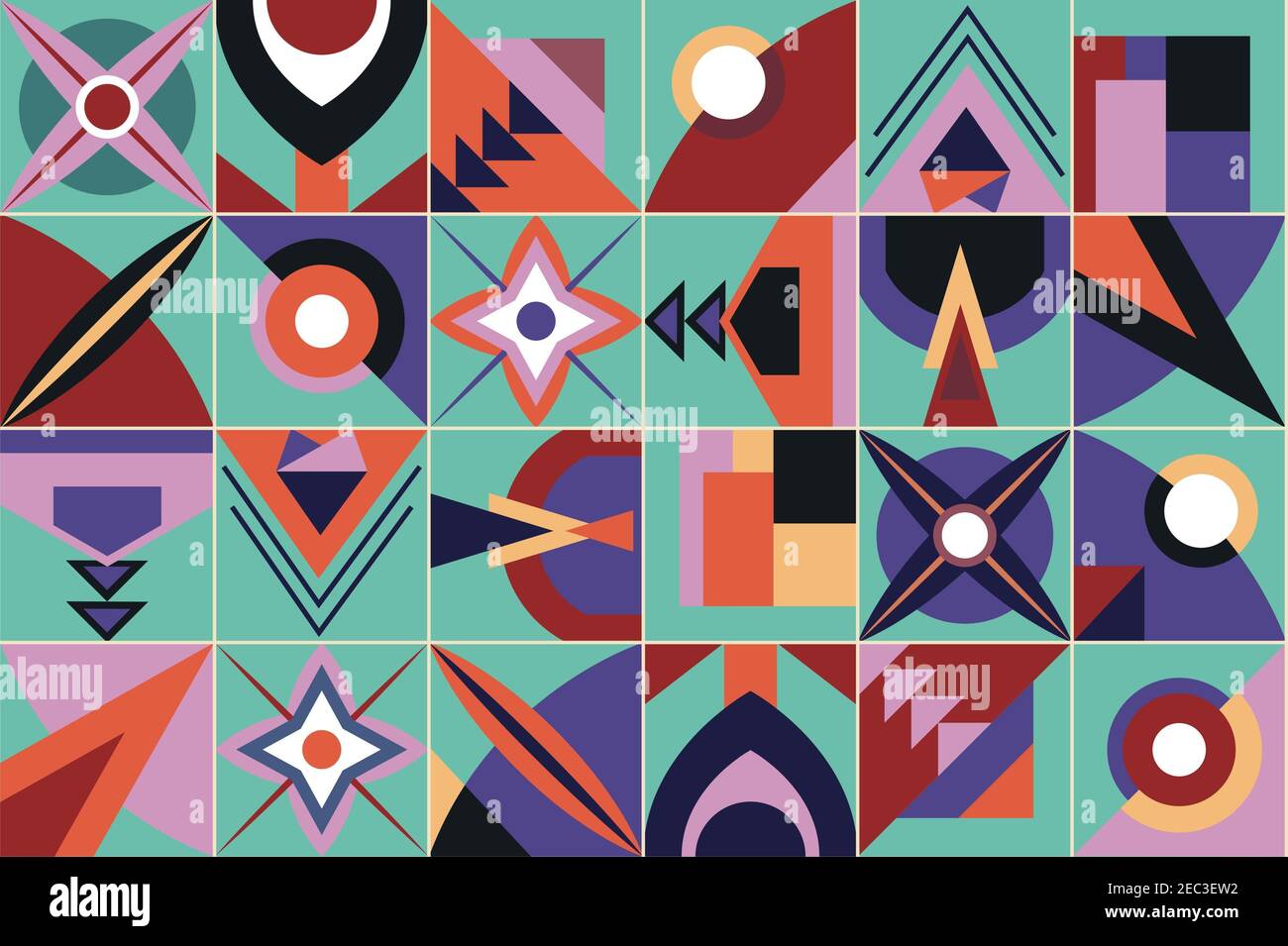 Backdrop of abstract geometric forms hi-res stock photography and ...