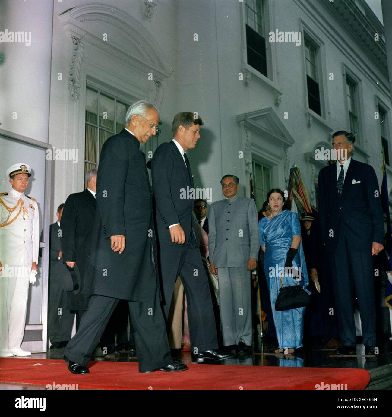 Arrival ceremony for Dr. Sarvepalli Radhakrishnan, President of India ...