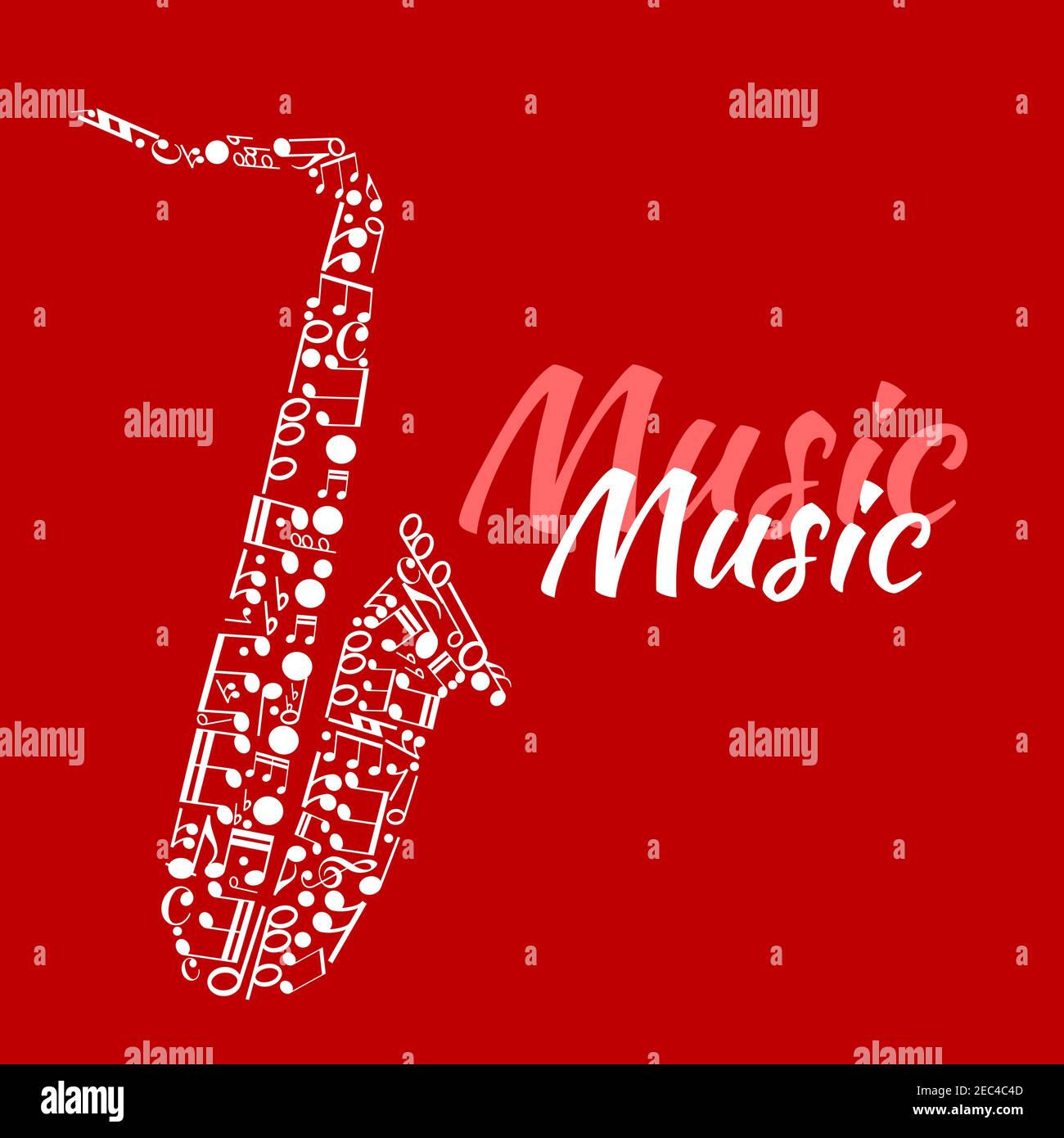 Jazz concert or festival poster template design with abstract
