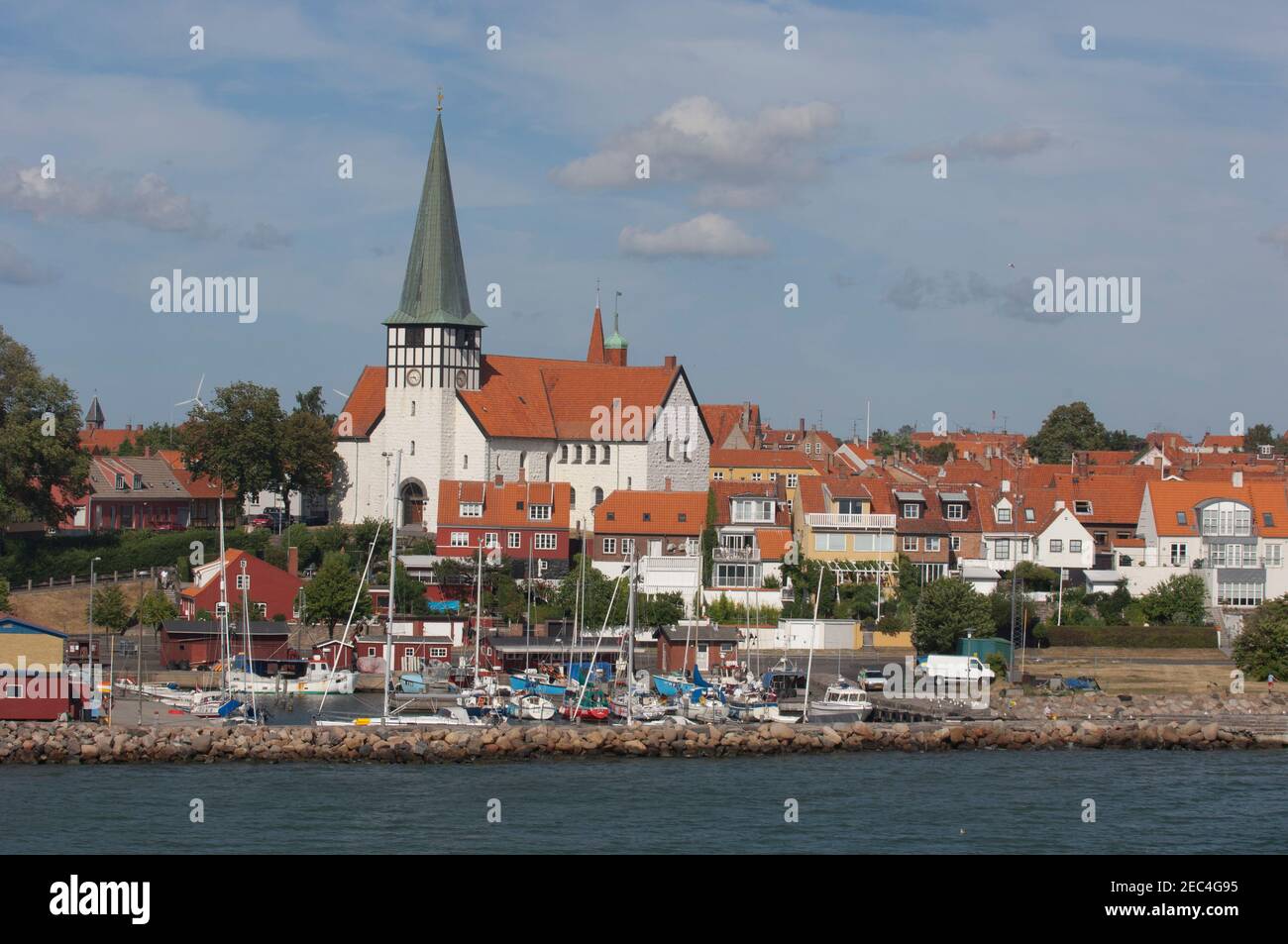 The town of Rönne on the Danish island of Bornholm Stock Photo - Alamy