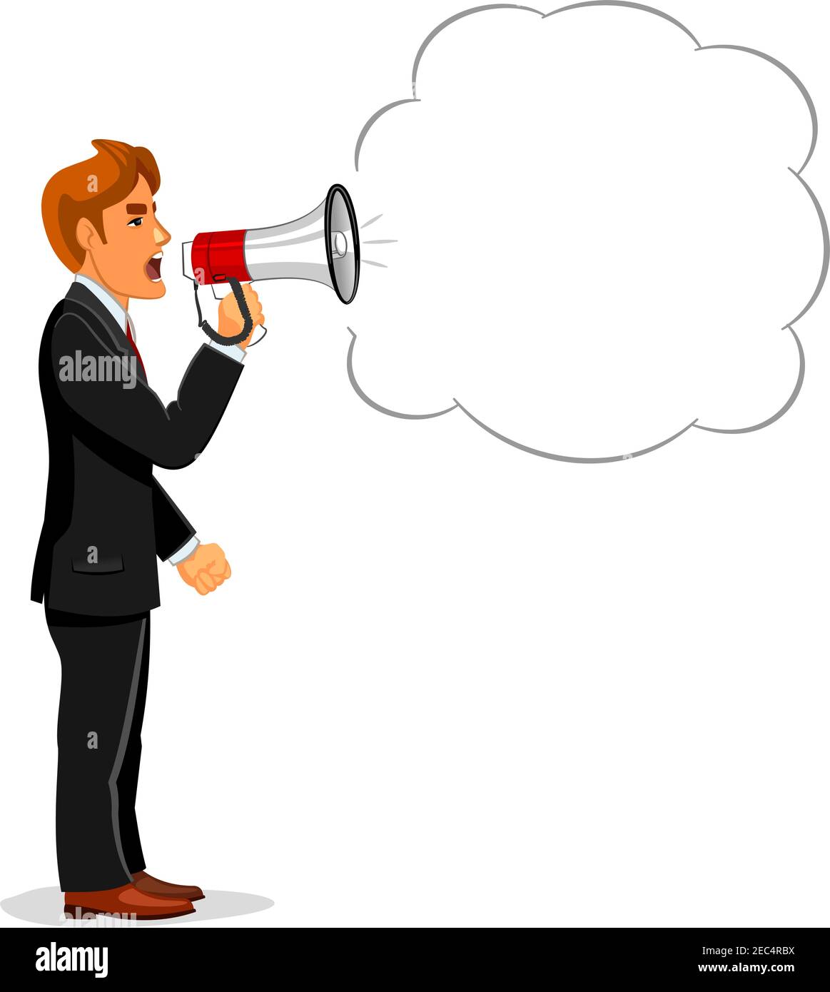 Cartoon angry man bubble Stock Vector Images - Alamy