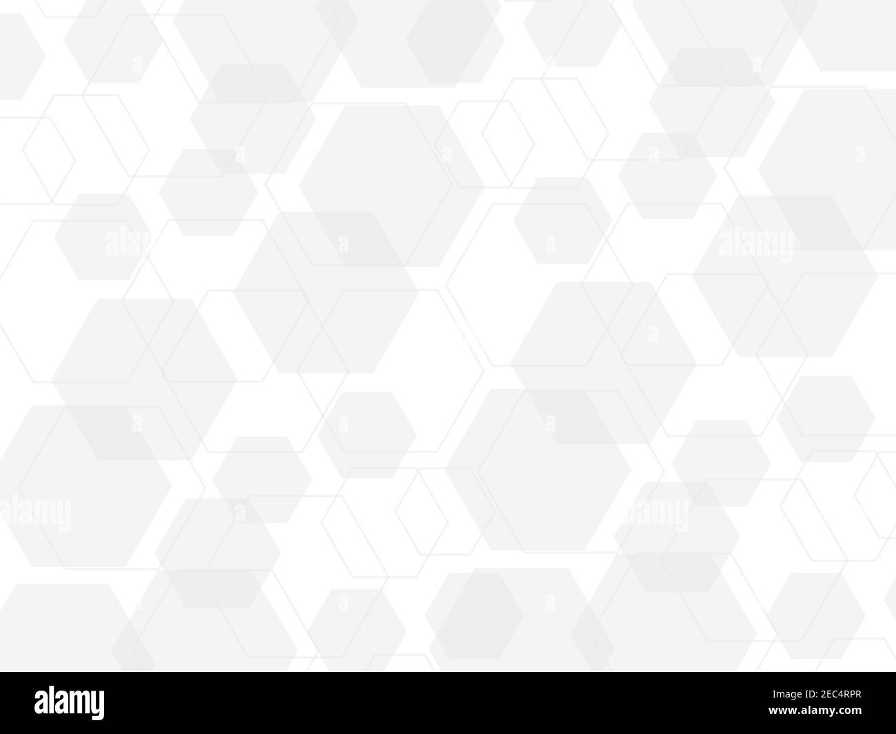 Abstract medical pattern, or technology background with hexagons, grey figures vector backdrop, wallpaper with texture Stock Vector