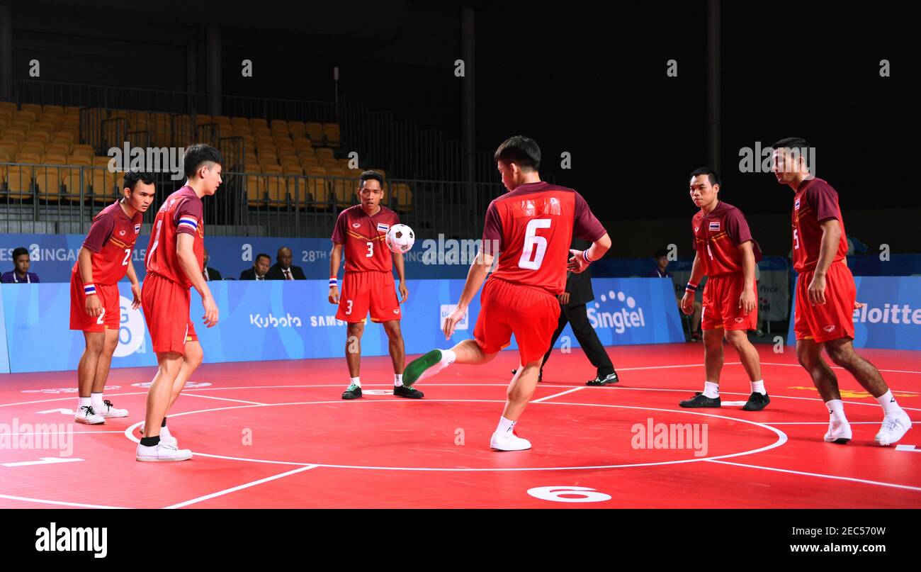 28th Sea Games Singapore 2015 Expo Hall 1 7 6 15 Chinlone Same Stroke Final Thailand