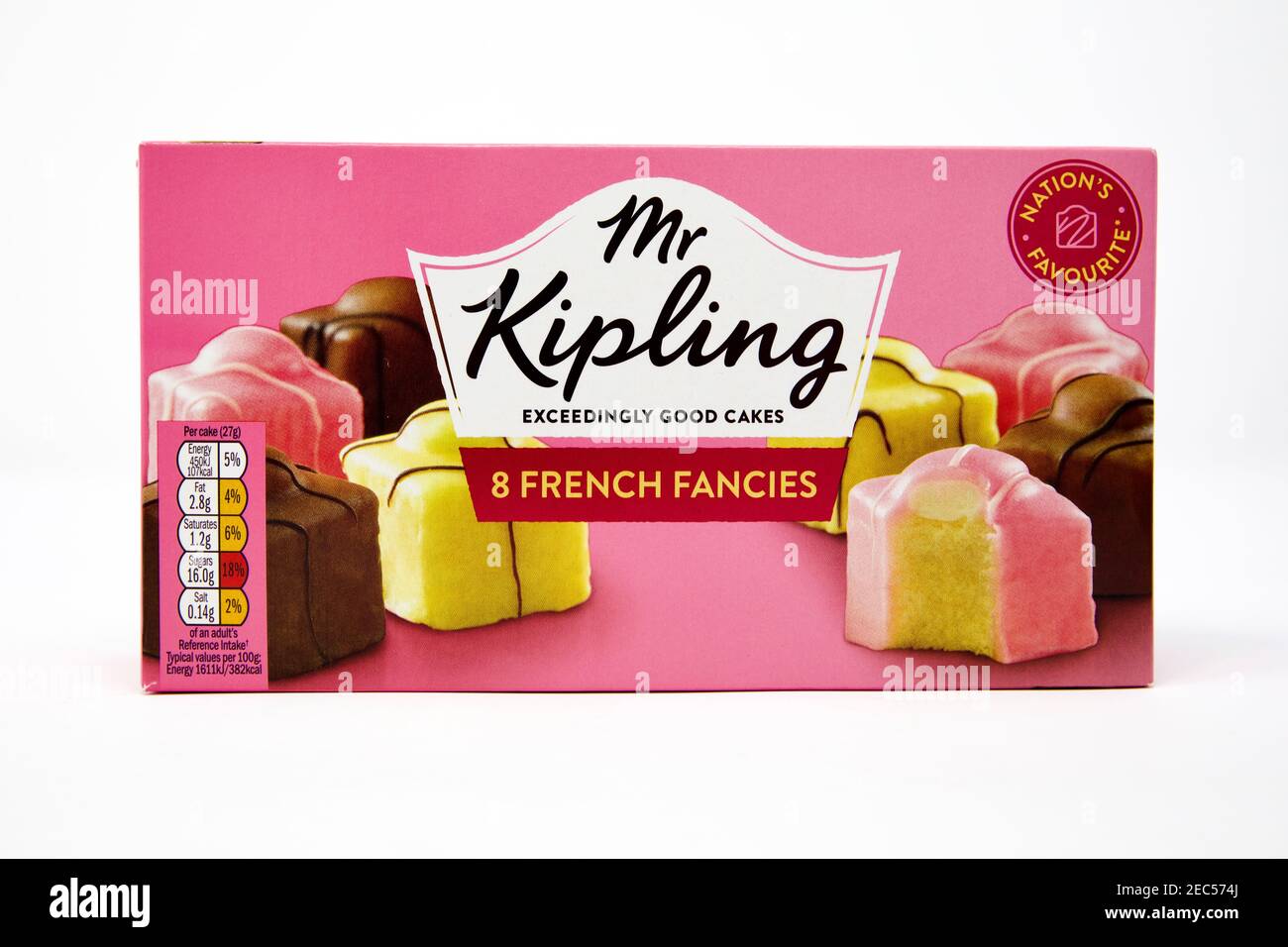 Mr Kipling French Fancies Stock Photo