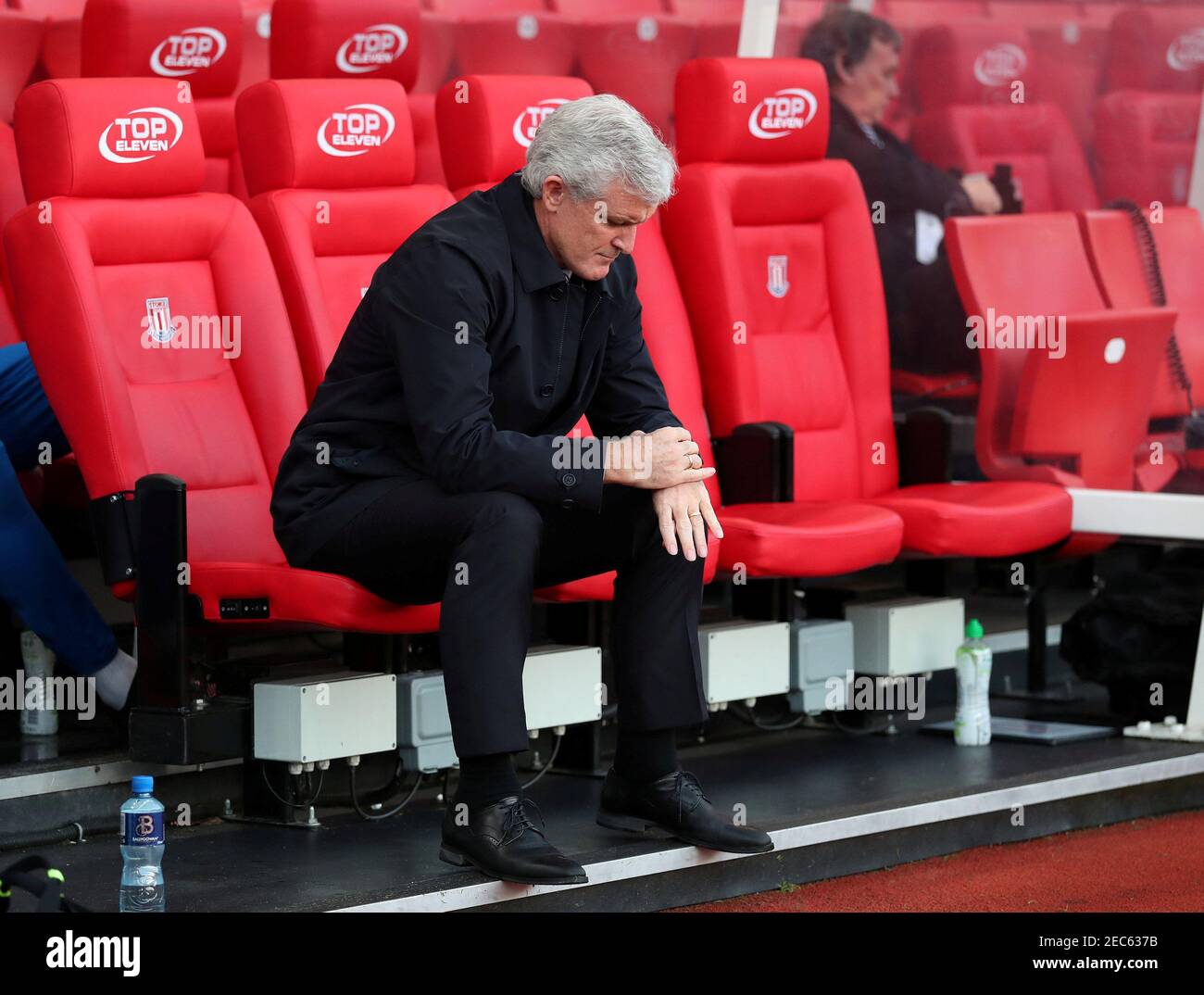 FILE PHOTO: Soccer Football - Premier League - Stoke City vs West Bromwich Albion - bet365 Stadium, Stoke-on-Trent, Britain - December 23, 2017   Stoke City manager Mark Hughes before the match    REUTERS/Scott Heppell    EDITORIAL USE ONLY. No use with unauthorized audio, video, data, fixture lists, club/league logos or 'live' services. Online in-match use limited to 75 images, no video emulation. No use in betting, games or single club/league/player publications.  Please contact your account representative for further details. Stock Photo
