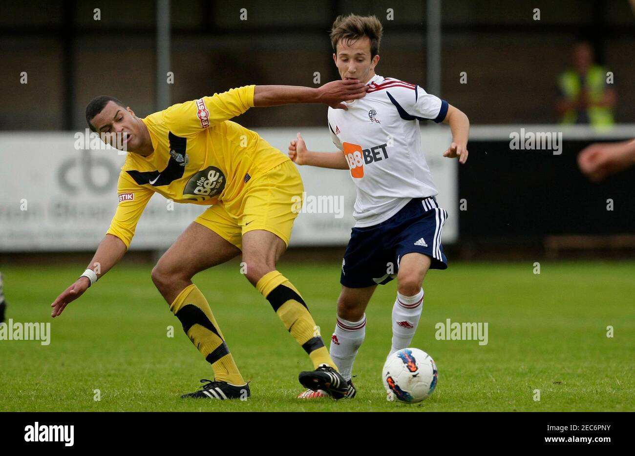 Soccer Pre Friendly Bamber Bridge High Resolution Stock Photography and