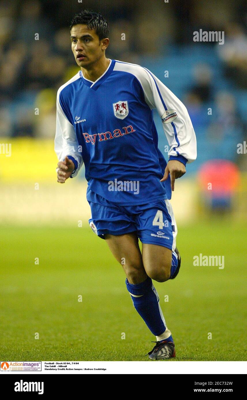 Football - Stock 03/04 , 7/4/04 Tim Cahill - Millwall Mandatory Credit:  Action Images / Andrew Couldridge Stock Photo - Alamy