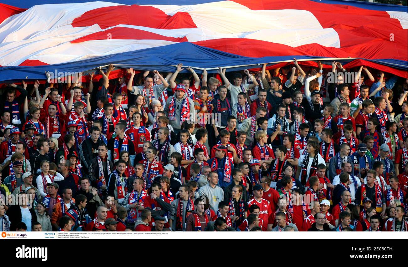 Football - Wisla Krakow v Blackburn Rovers - UEFA Cup Group Stage - Second  Round Matchday One Group E -