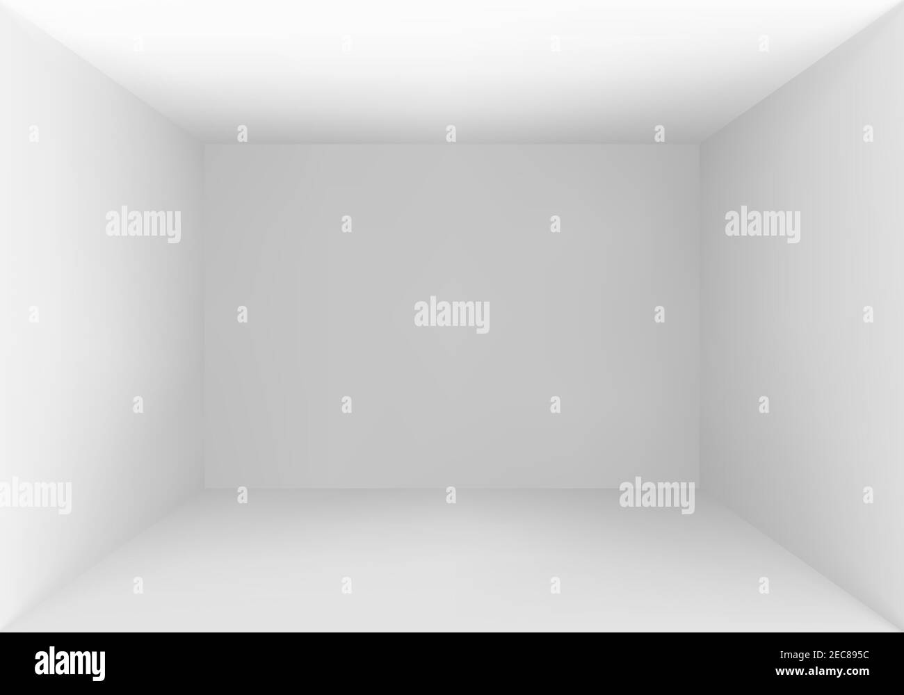 Empty box top view. White studio interior background. Vector Stock ...