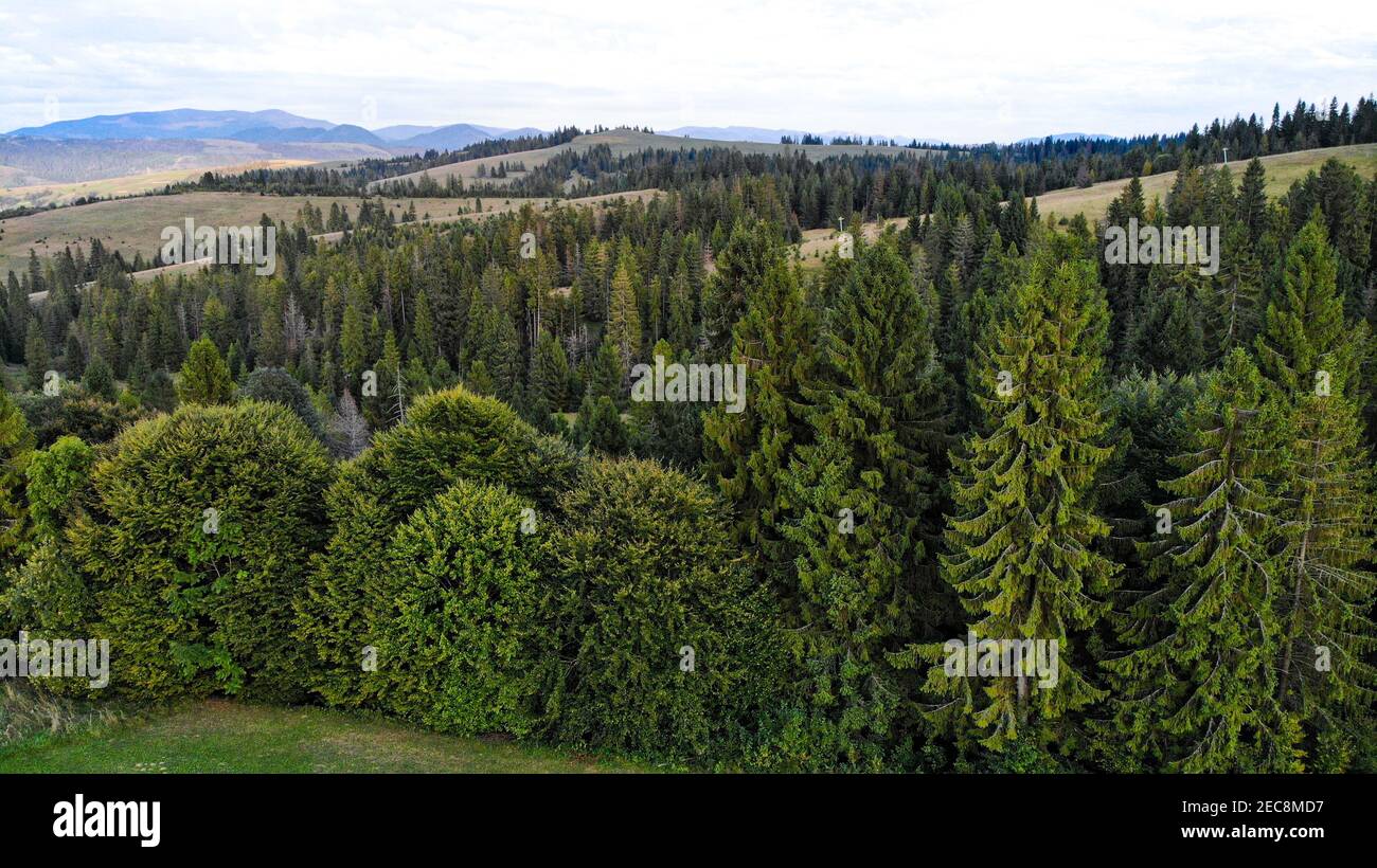 Drone shot beautiful green mountain hi-res stock photography and images ...