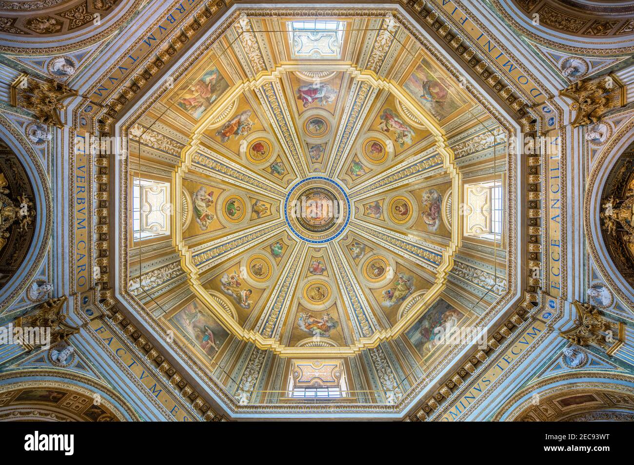 Church of Santa Maria di Loreto near Venezia Square in Rome, Italy. Stock Photo
