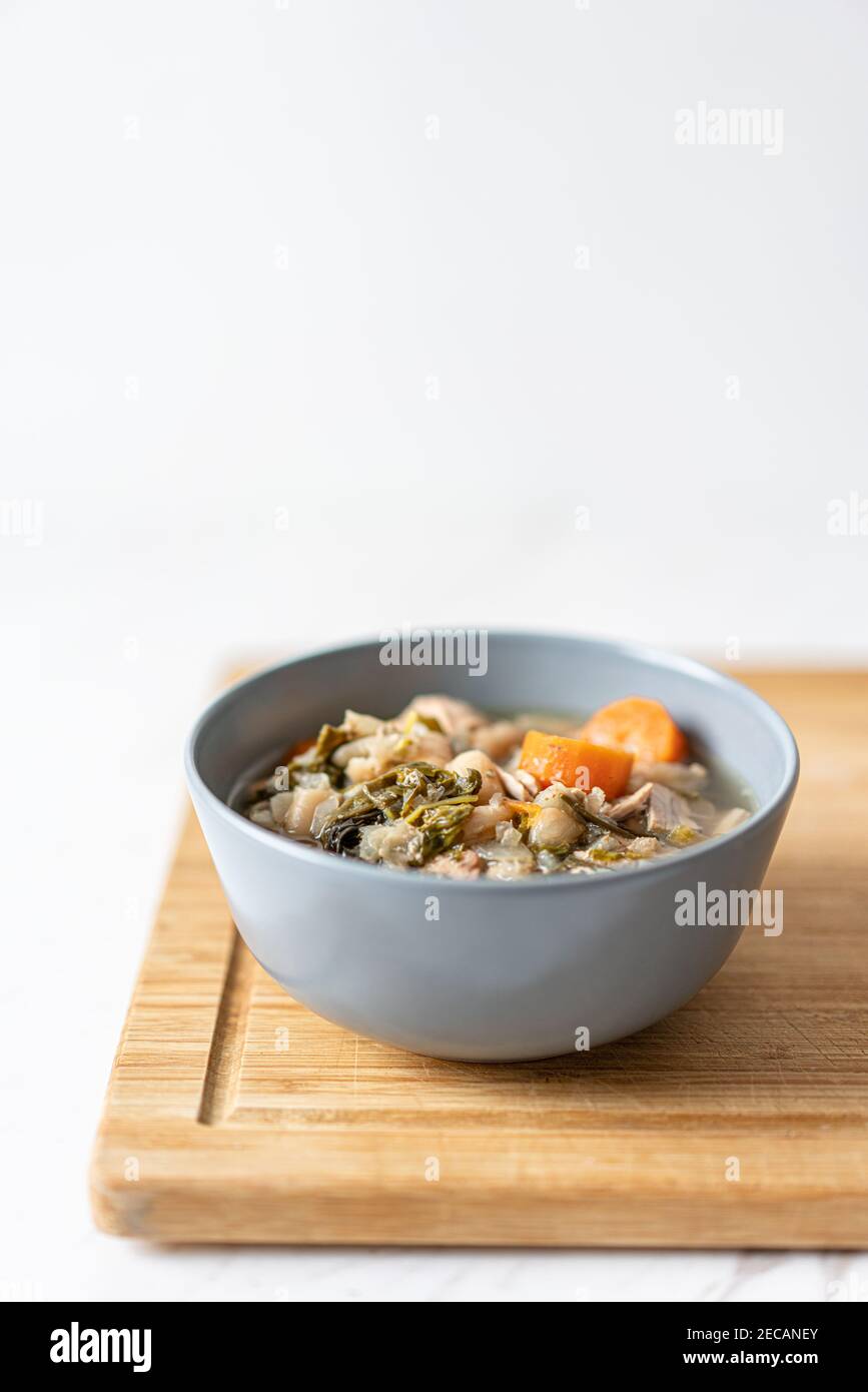 Lamb and Beans Stew with Leeks, Carrots and Butterbeans Stock Photo Alamy