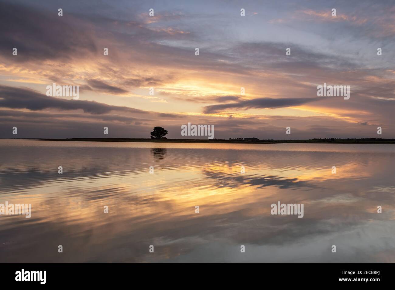 Sunset at Our Lady's Island Wexford Ireland Stock Photo Alamy