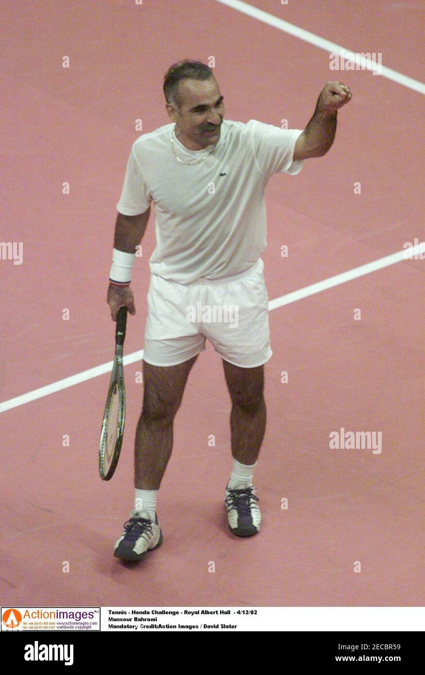 Tennis - Honda Challenge - Royal Albert Hall - 4/12/02 Mansour Bahrami  Mandatory Credit:Action Images / David Slater Stock Photo - Alamy