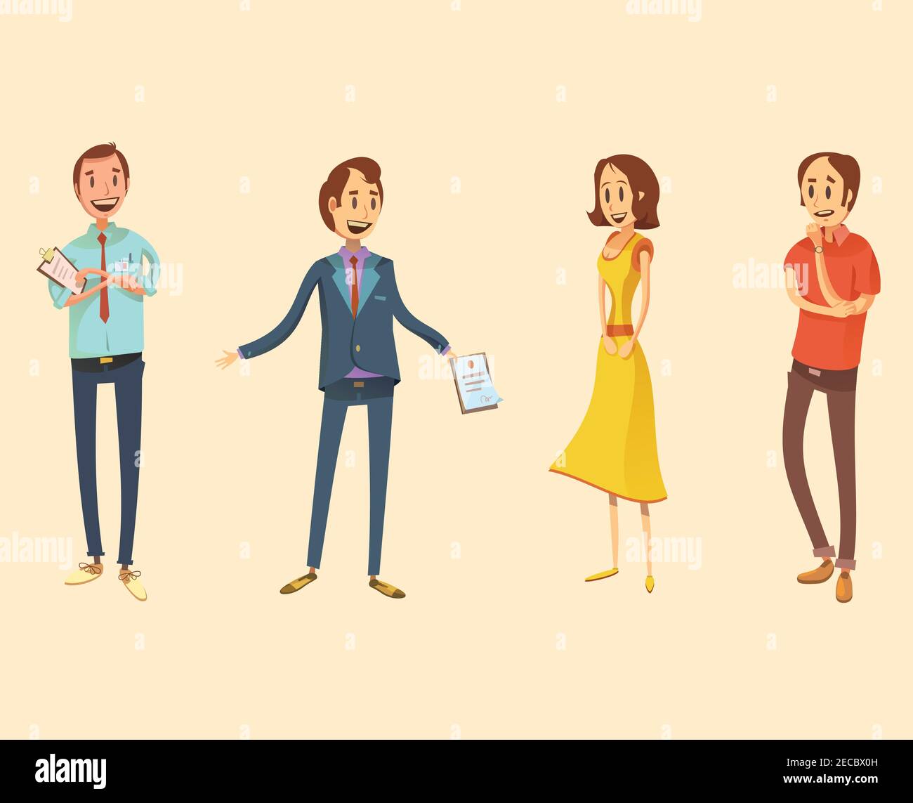 Retro shop assistant Stock Vector Images - Alamy