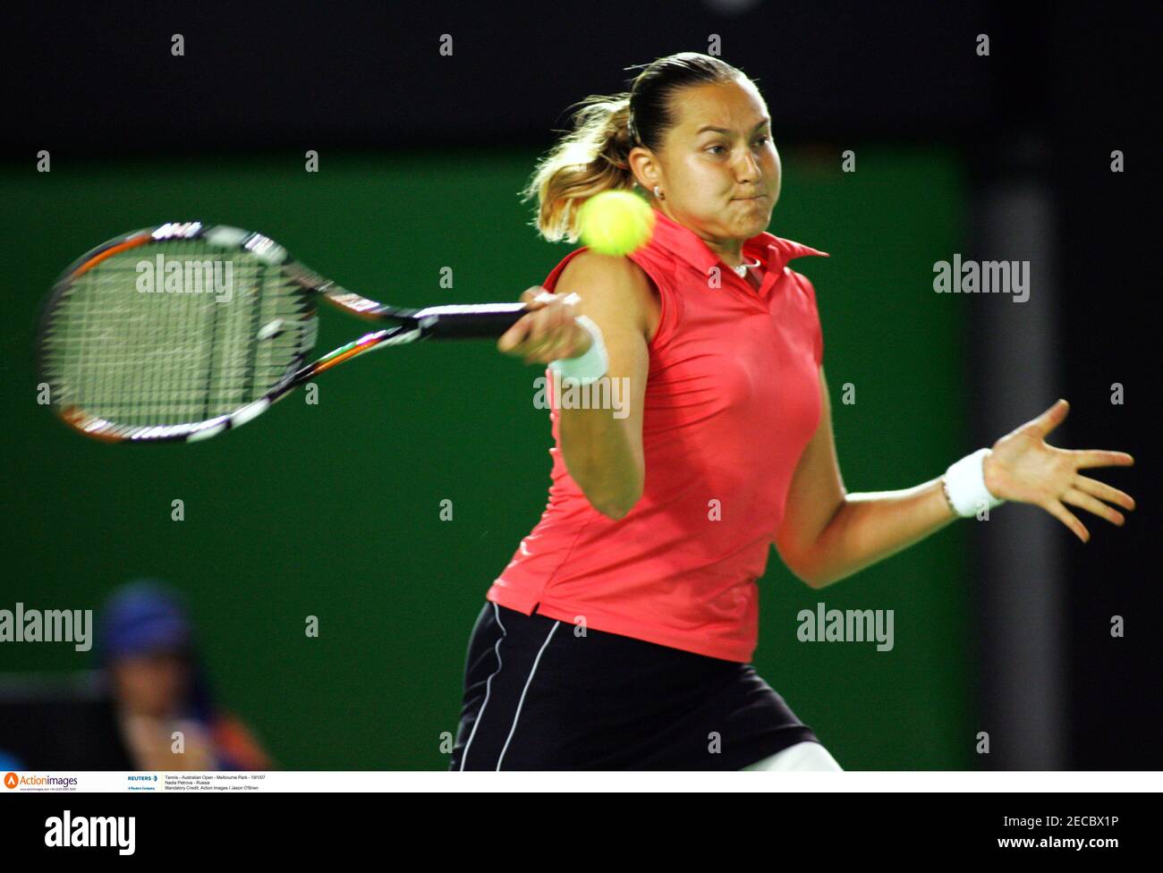 Tennis - Australian Open - Melbourne Park - 19/1/07 Nadia Petrova - Russia  Mandatory Credit: Action Images / Jason O'Brien Stock Photo - Alamy