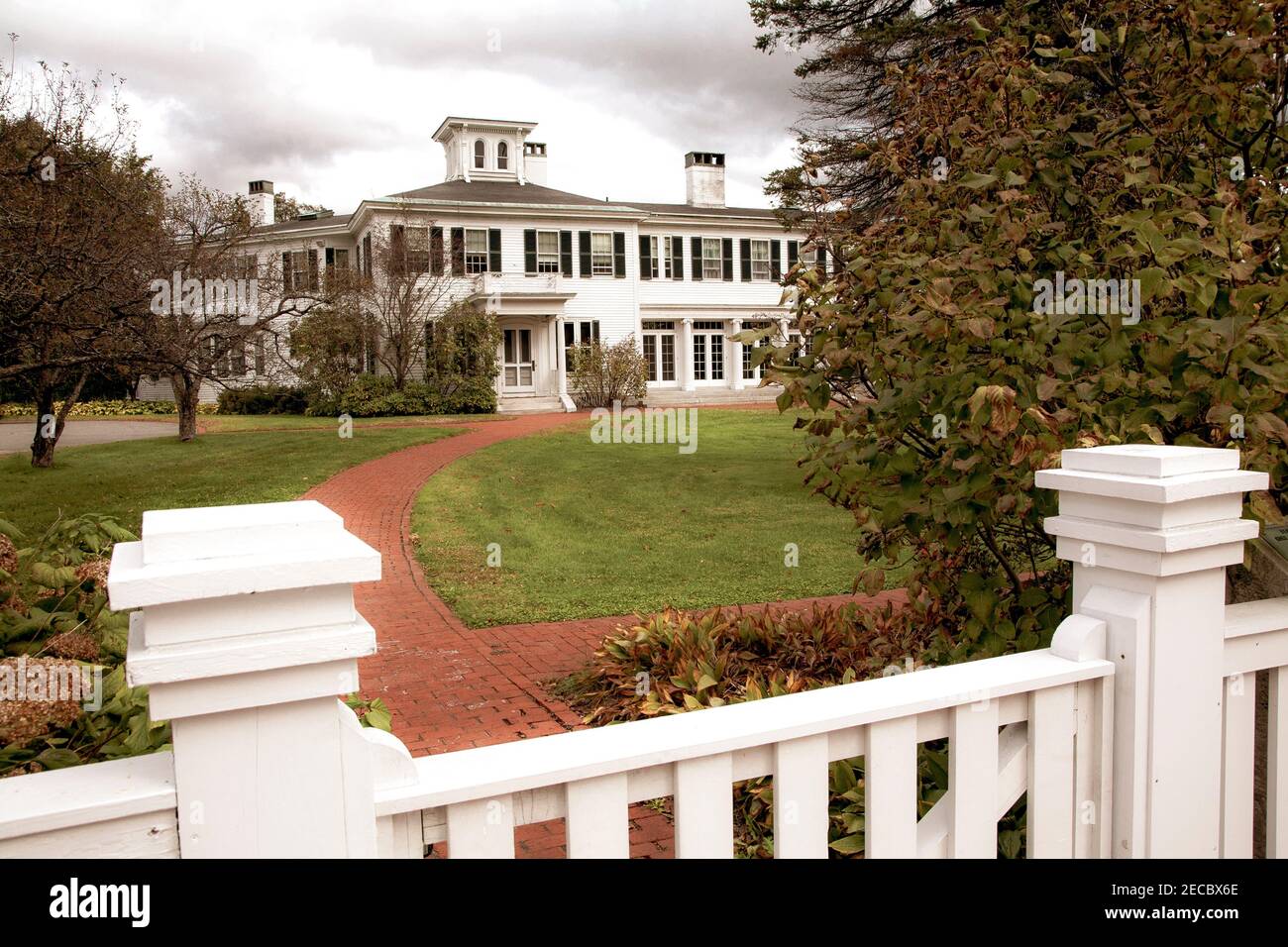 The Blaine House is the official Governors house in Augusta, Maine. Stock Photo