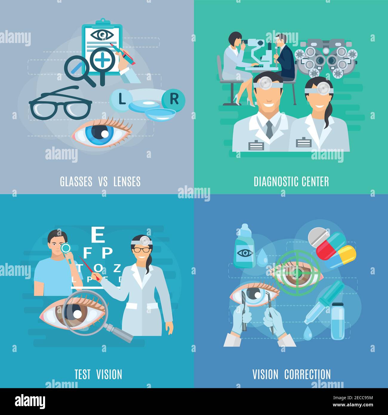 Ophthalmic center Stock Vector Images - Alamy