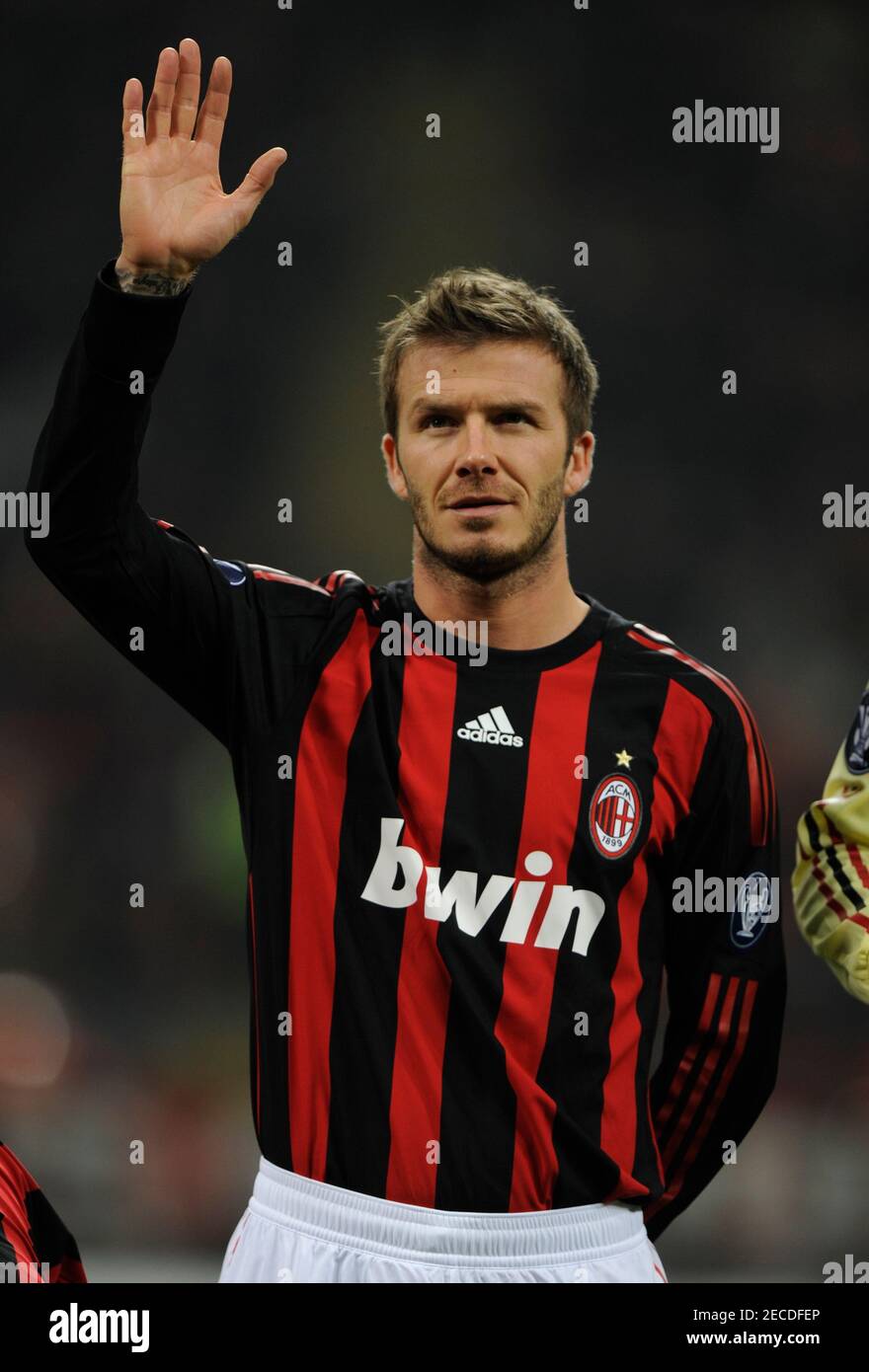 Football - Stock - 08/09 - 26/2/09 David Beckham - AC Milan Mandatory  Credit: Action Images / Michael Regan Stock Photo - Alamy