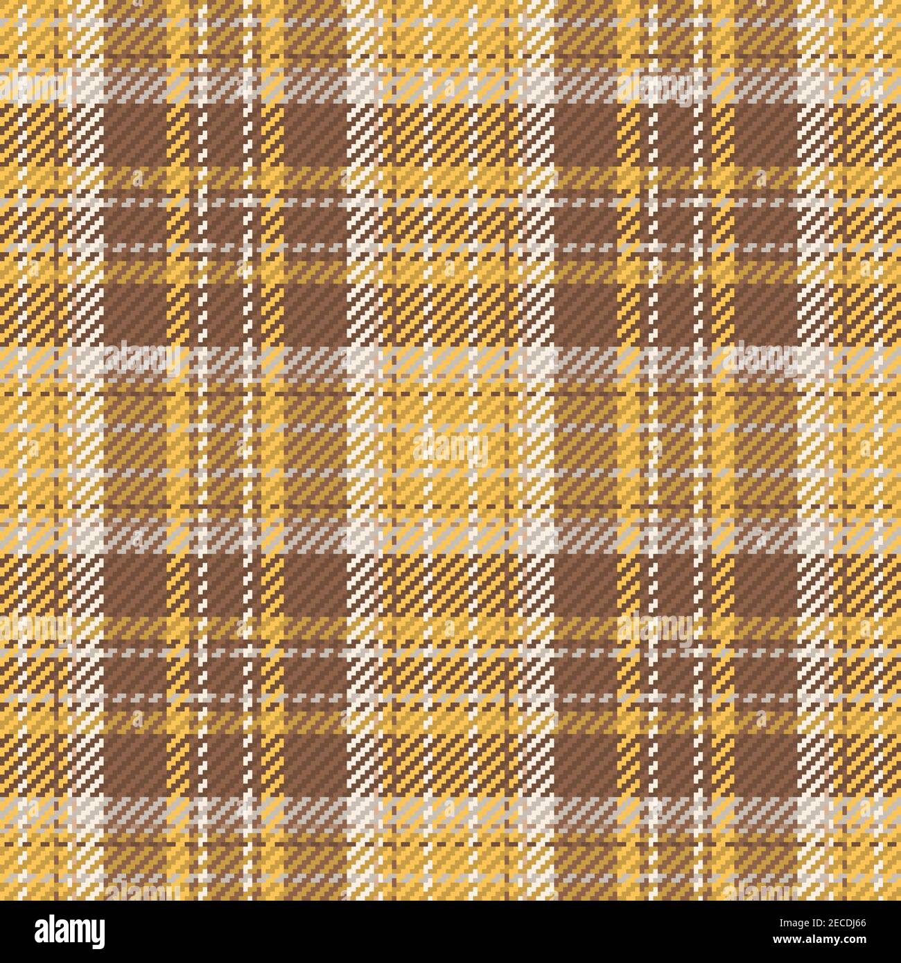 Seamless pattern of scottish tartan plaid. Repeatable background with check fabric texture. Flat vector backdrop of striped textile print. Stock Vector