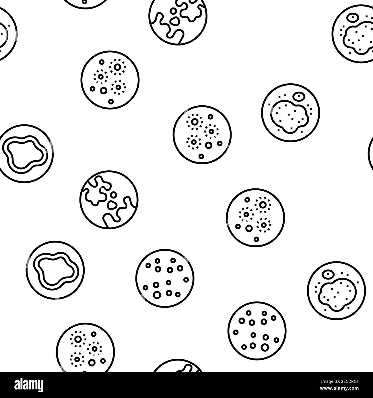 Skin Disease Symptom Vector Seamless Pattern Stock Vector Image & Art ...