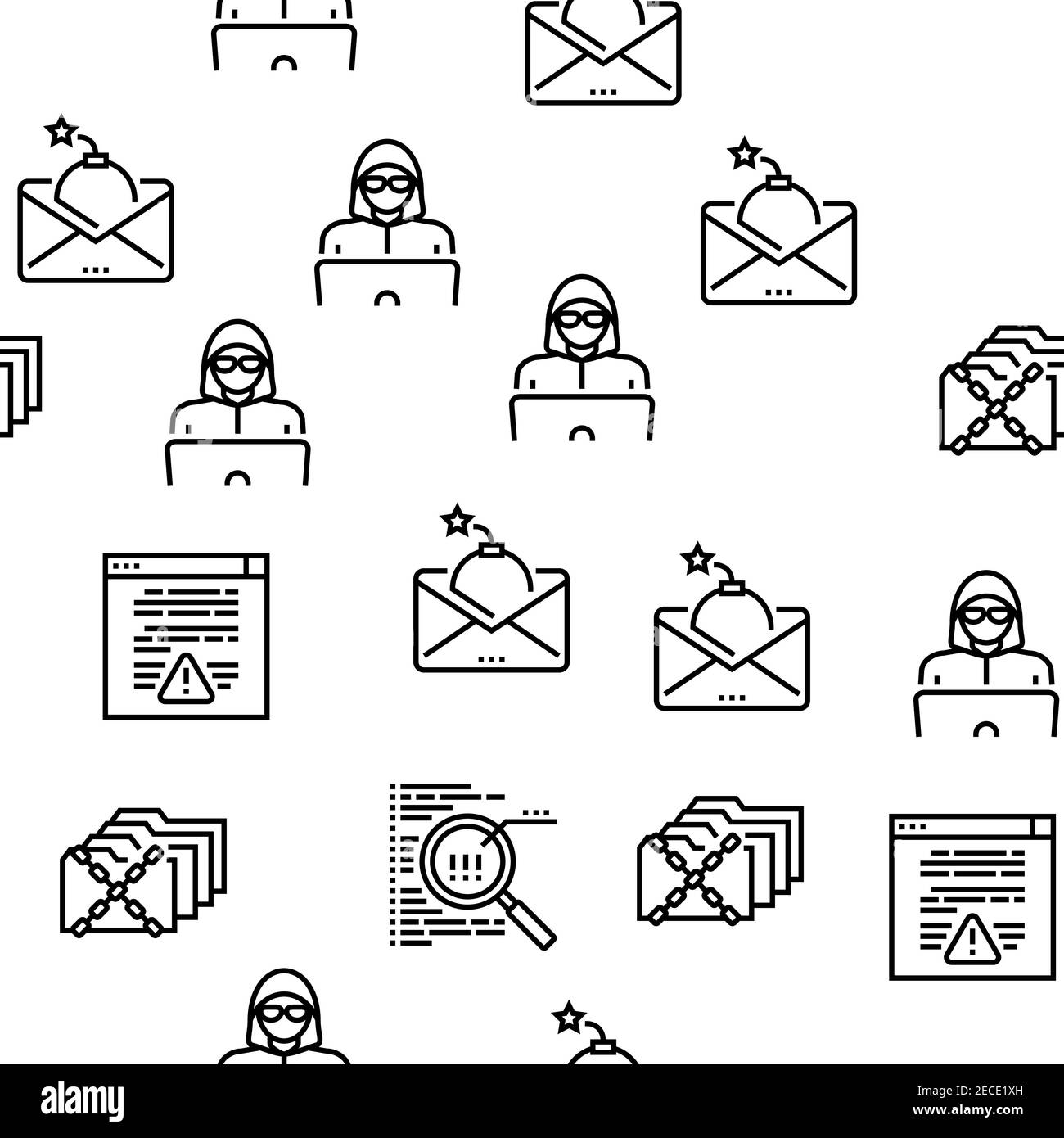 Internet Security Vector Seamless Pattern Stock Vector Image & Art - Alamy
