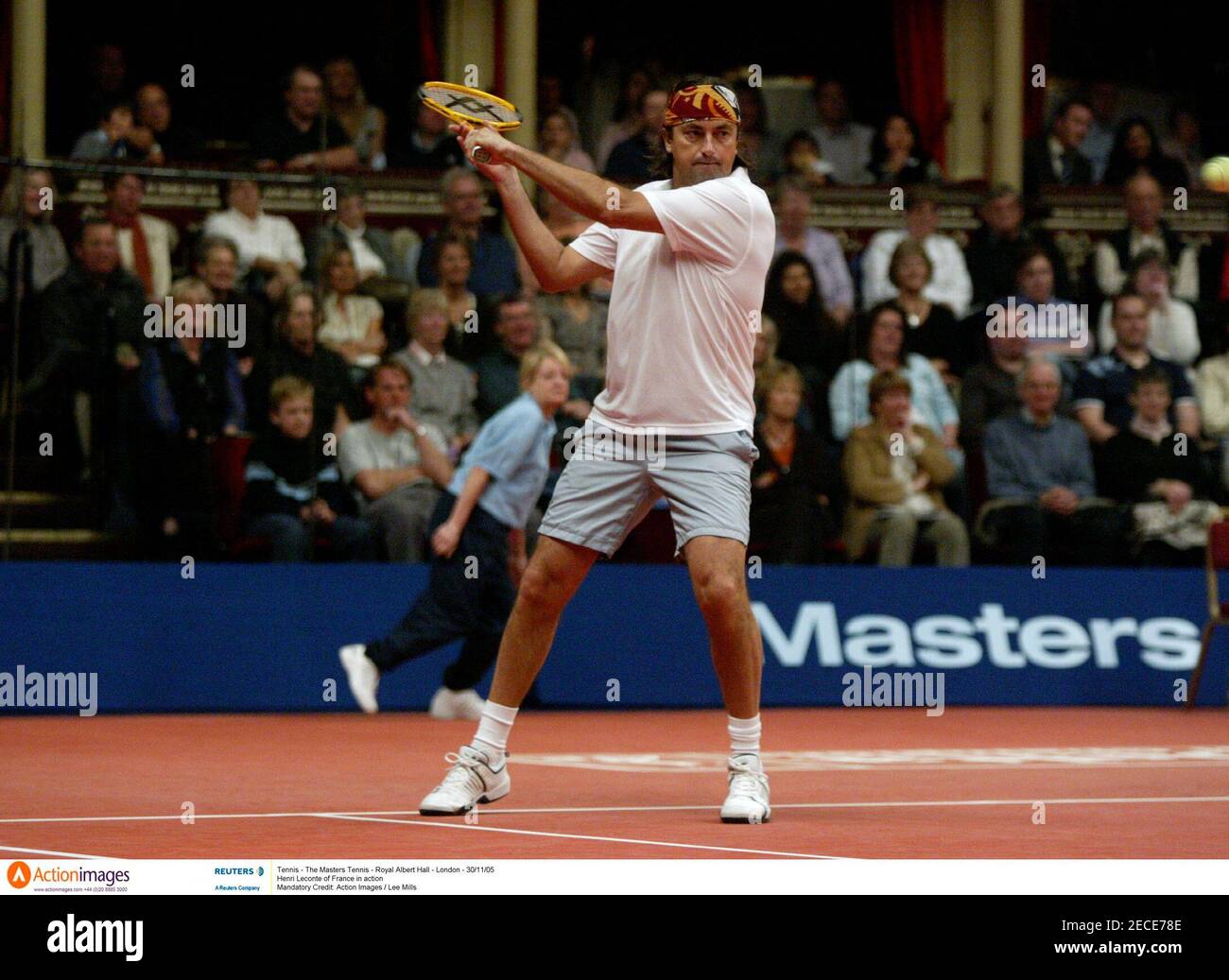 Tennis - The Masters Tennis - Royal Albert Hall - London - 30/11/05 Henri  Leconte of France in action Mandatory Credit: Action Images / Lee Mills  Stock Photo - Alamy