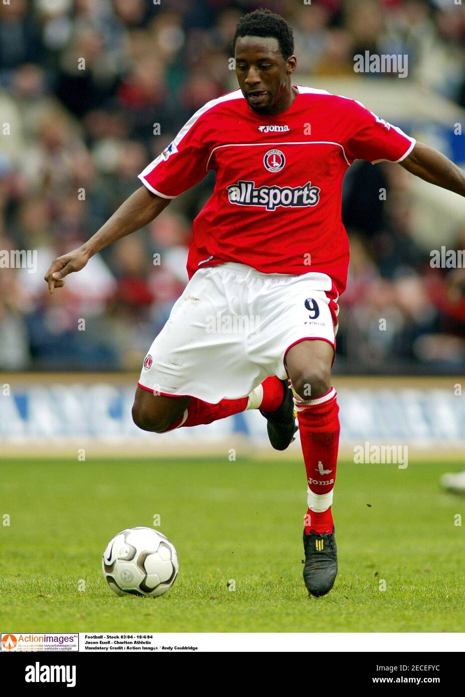 Football Stock 03 04 10 4 04 Jason Euell Charlton Athletic Mandatory Credit Action Images Andy Couldridge Stock Photo Alamy