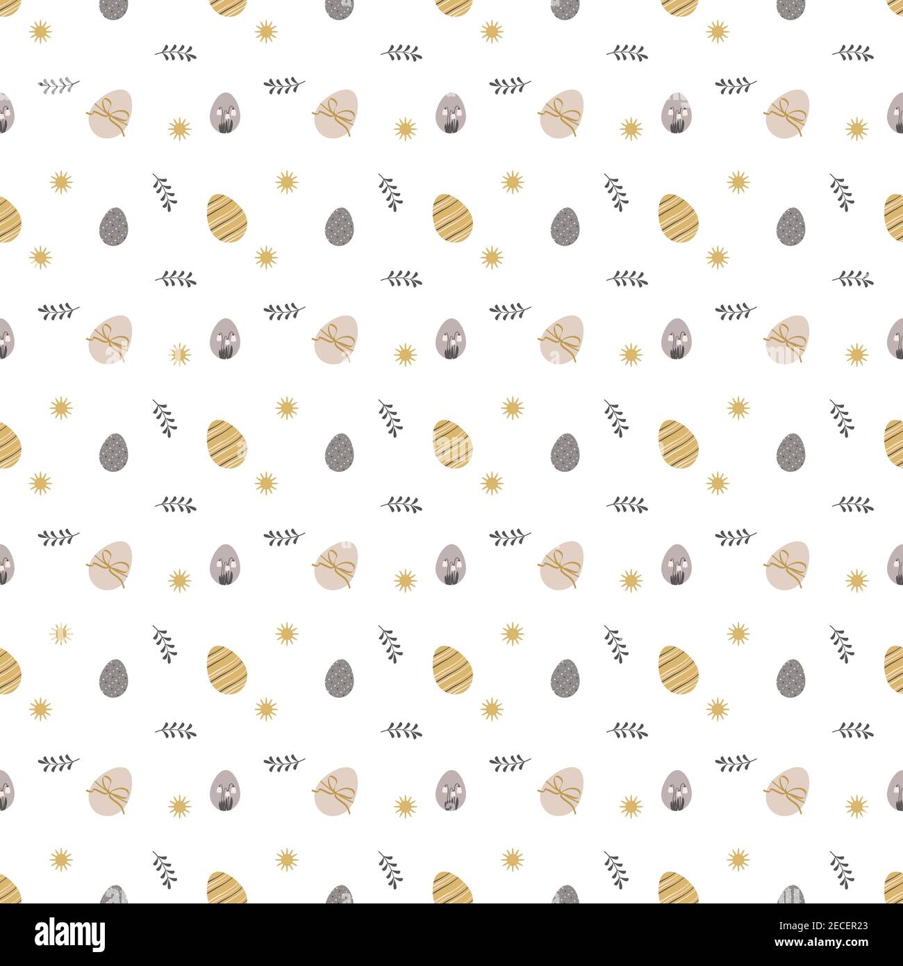 Happy Easter seamless pattern with eggs Stock Vector Image & Art - Alamy